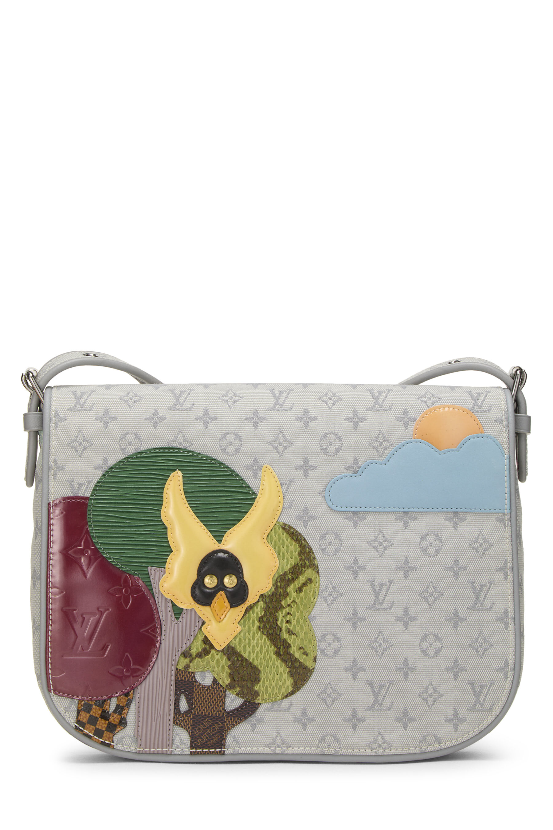 Women's Louis Vuitton Grey Monogram Canvas Patchwork Conte De Fees Musette in Grey