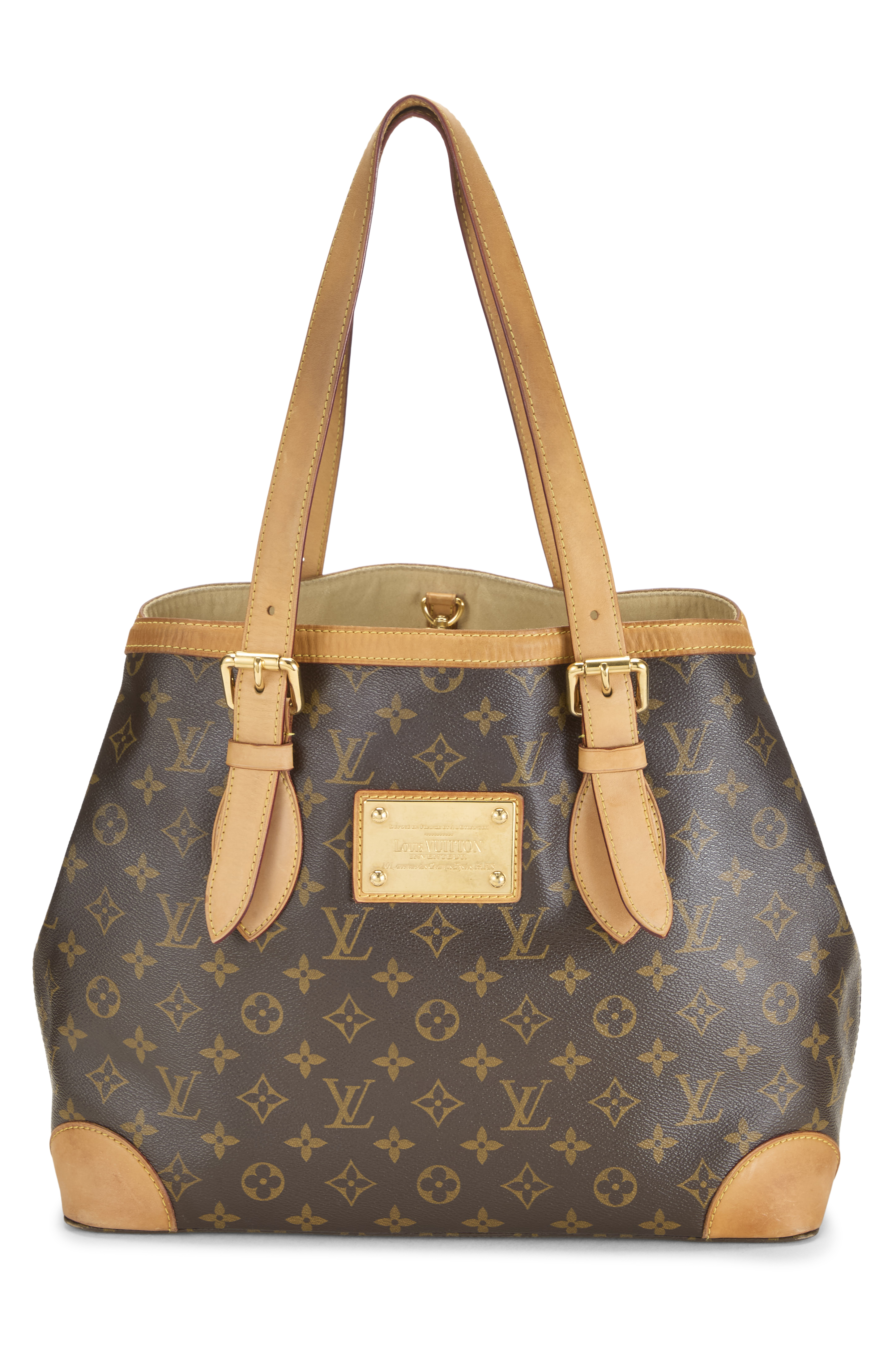 Women's Louis Vuitton Monogram Canvas Hampstead MM in Brown MM