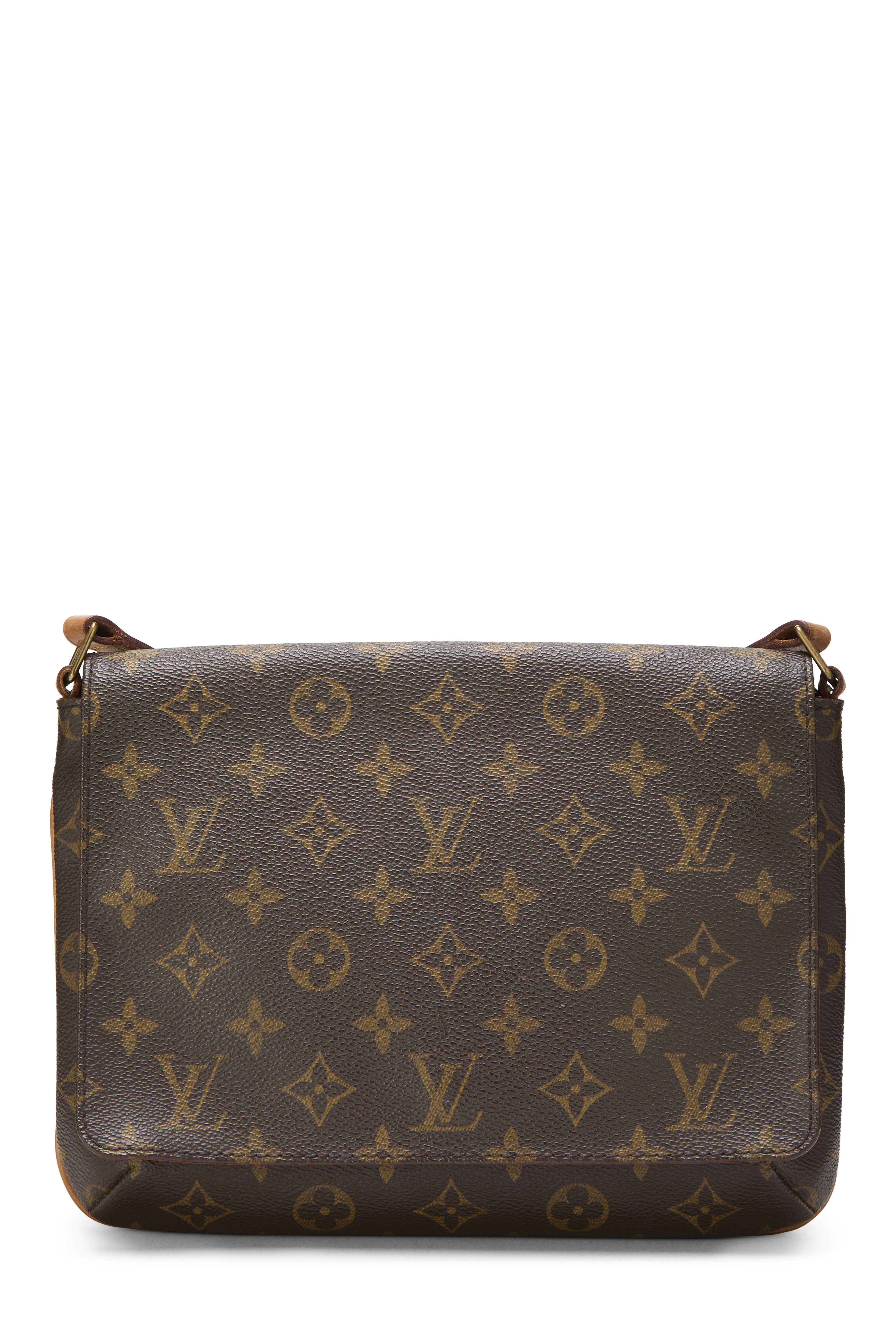 Women's Louis Vuitton Monogram Canvas Musette Tango in Brown