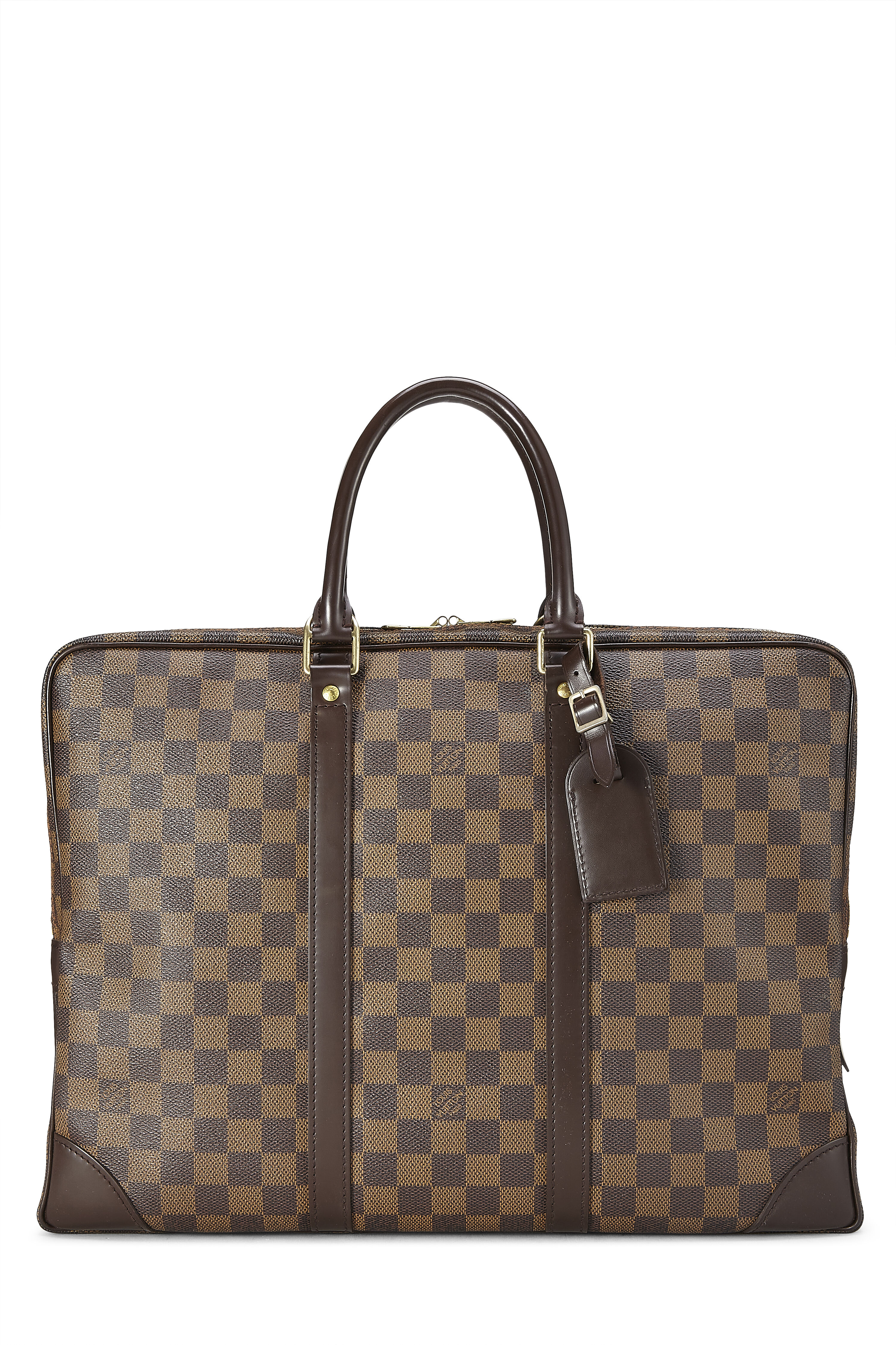 Women's Louis Vuitton Damier Ebene Porte Documents-Voyage GM in Brown GM