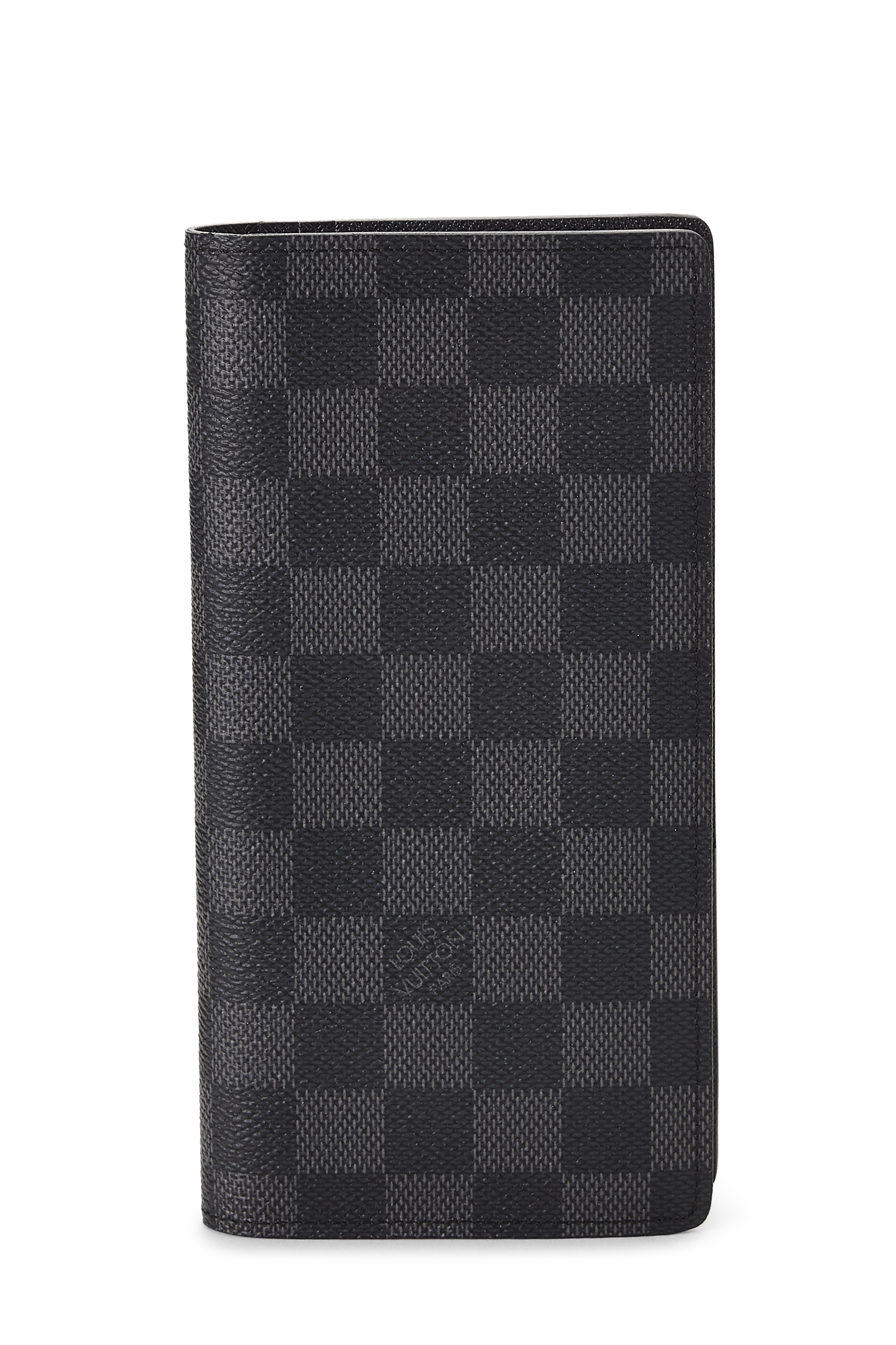 Women's Louis Vuitton Damier Graphite Brazza Continental Wallet in Black