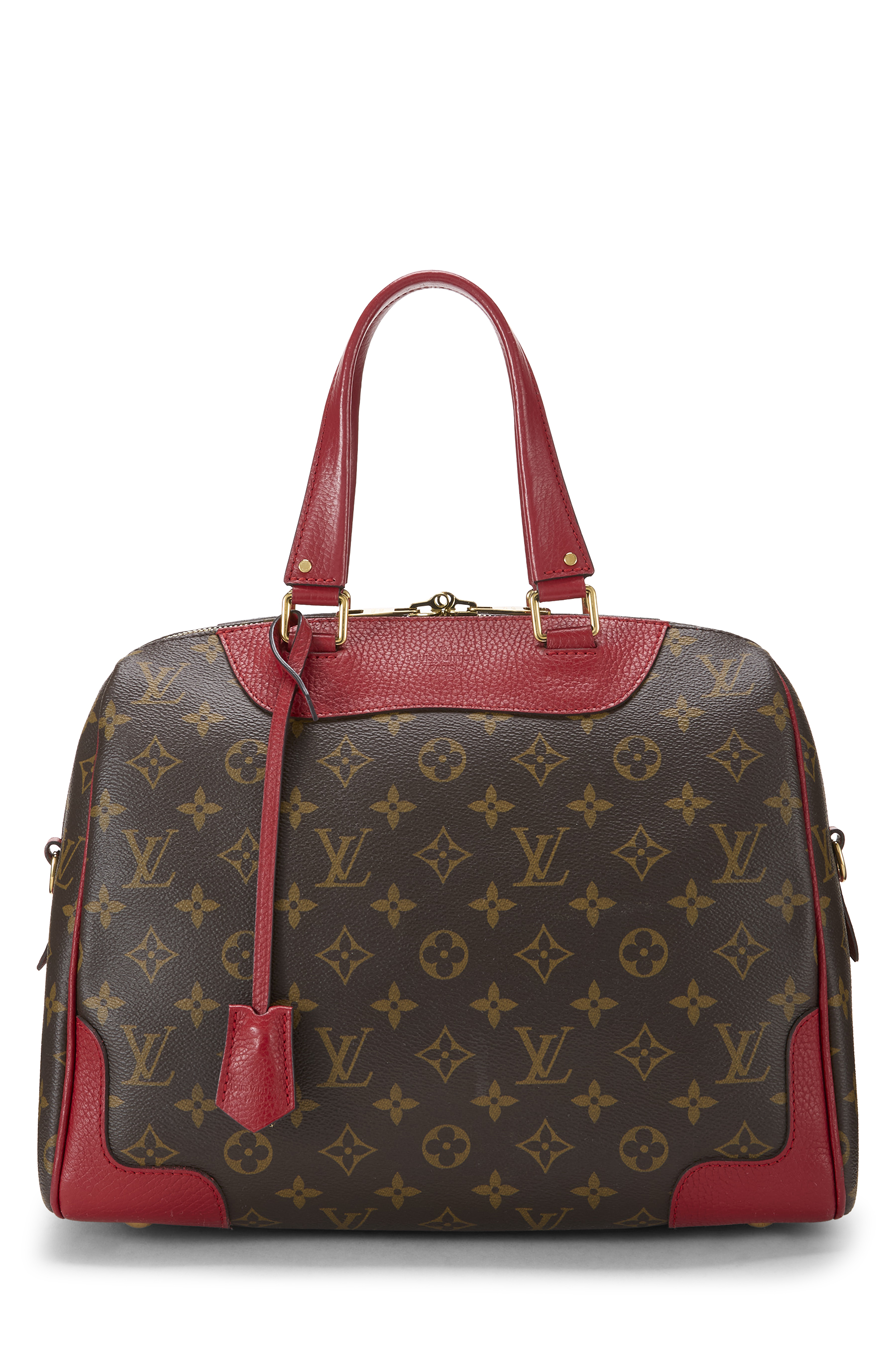 Women's Microfiber Louis Vuitton Red Monogram Canvas Retiro PM in Red PM