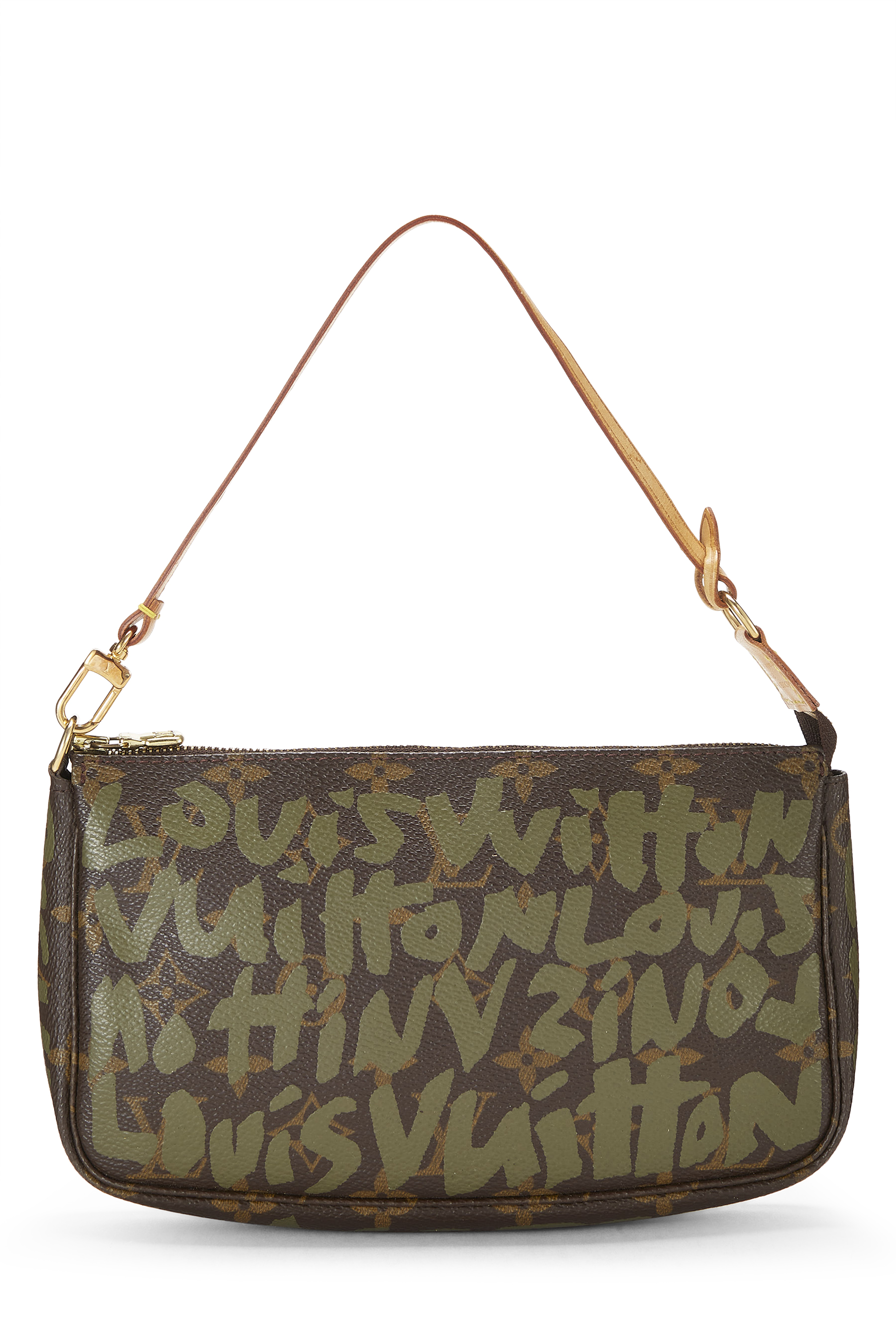 Women's Louis Vuitton Stephen Sprouse x Louis Vuitton Green Monogram Graffiti Pochette Accessoires in Green