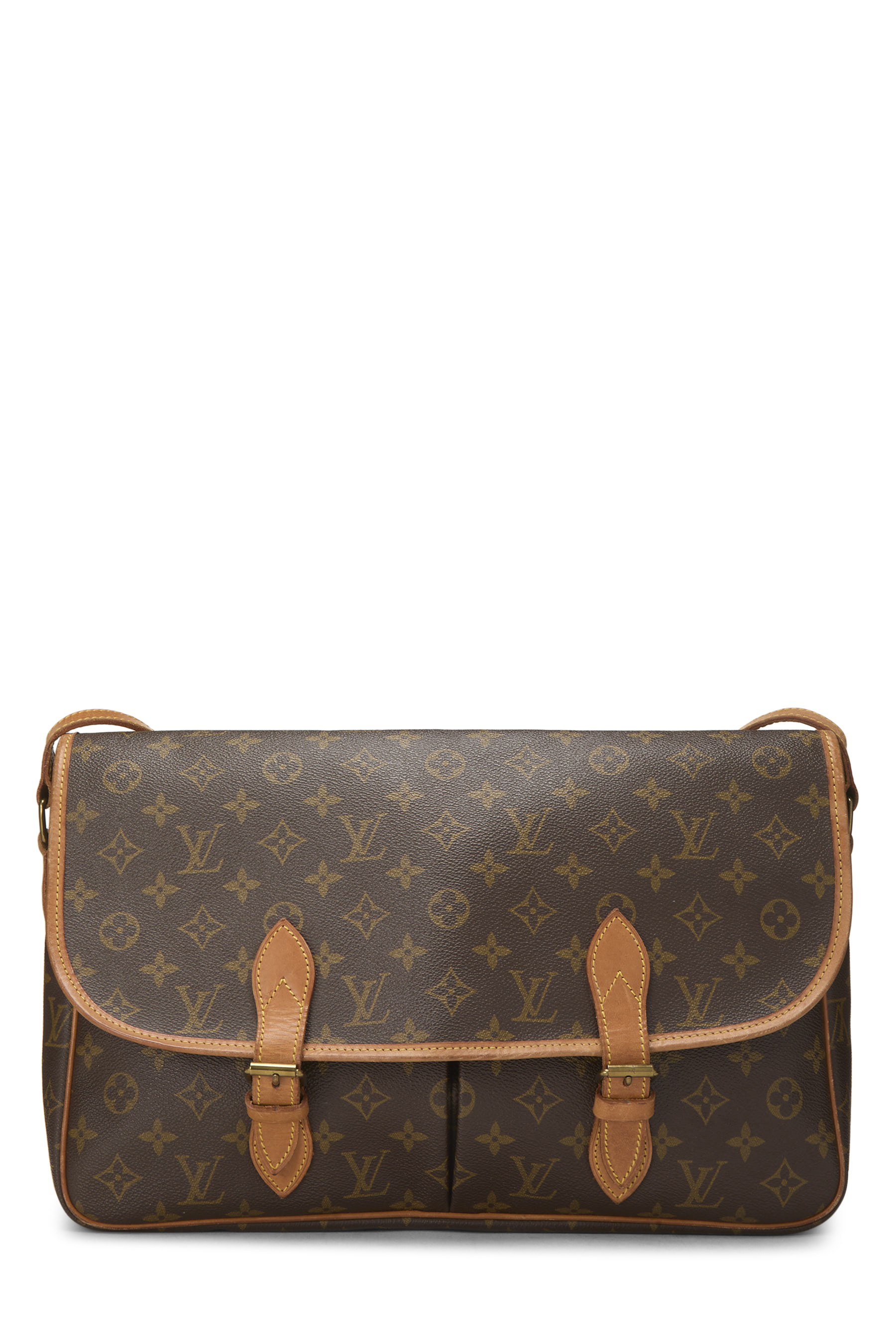Women's Louis Vuitton Monogram Canvas Sac Gibeciere GM in Brown GM