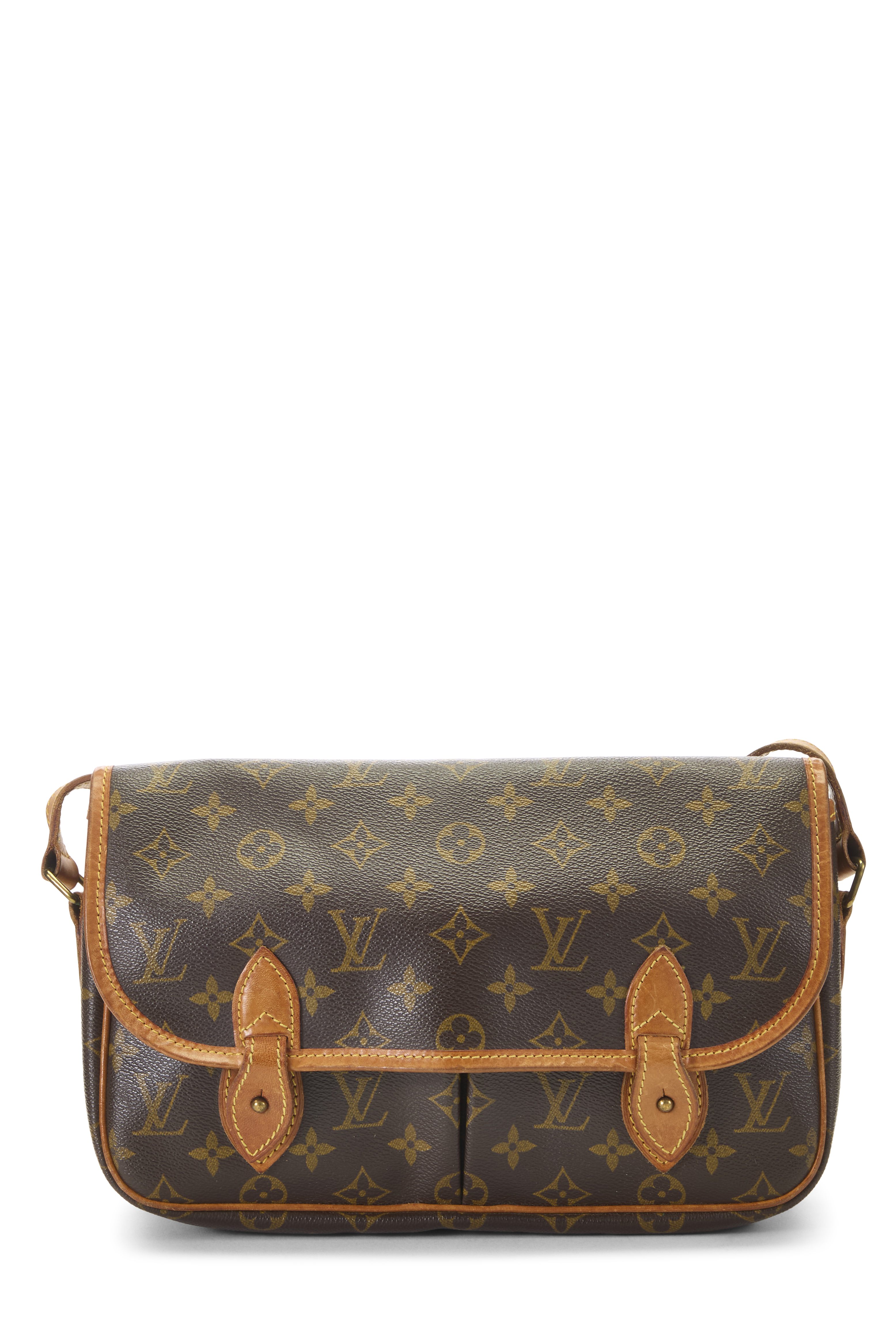 Women's Louis Vuitton Monogram Canvas Sac Gibeciere MM in Brown MM