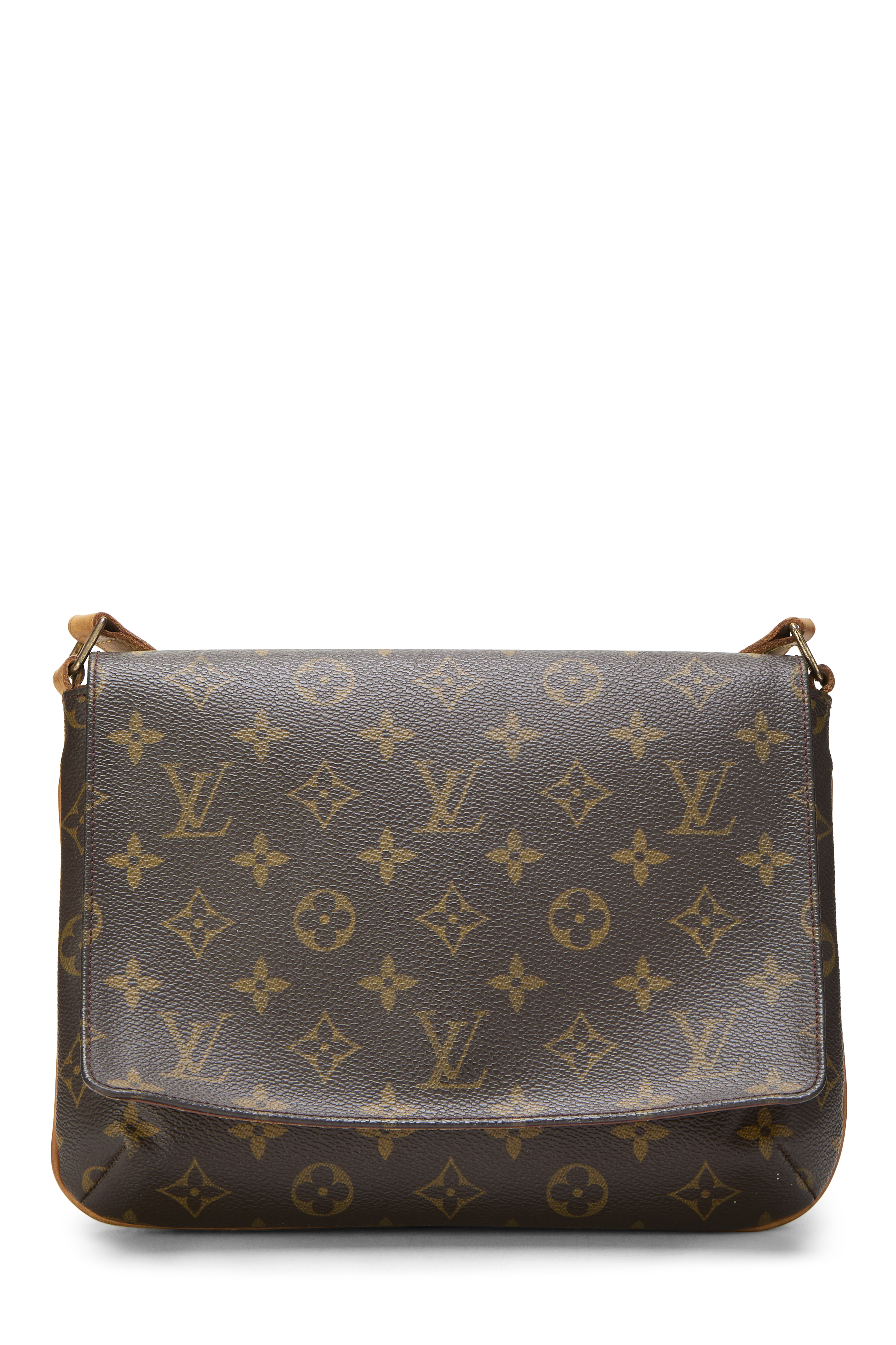 Women's Louis Vuitton Monogram Canvas Musette Tango in Brown