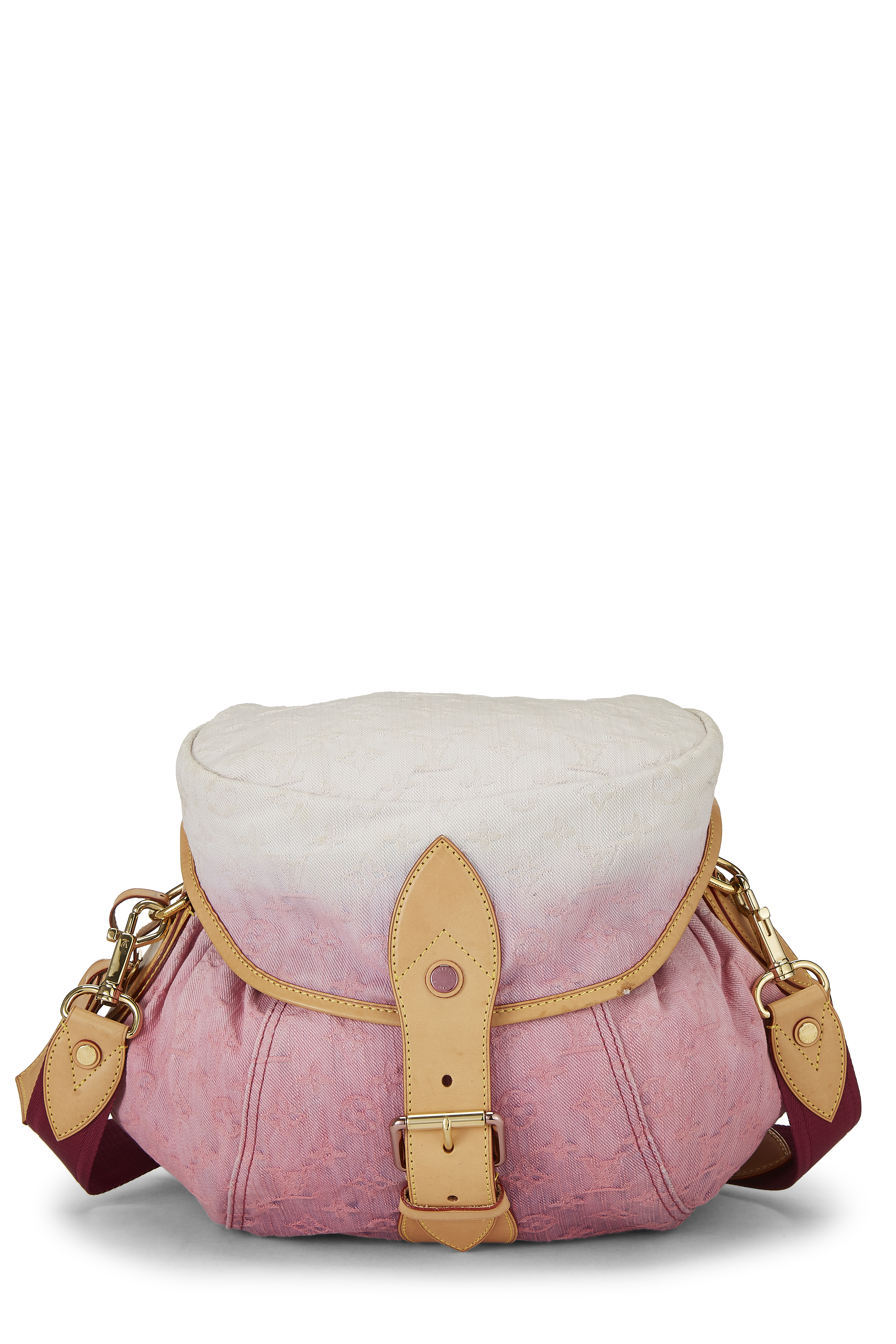 Women's Microfiber Louis Vuitton Pink Monogram Denim Sunshine in Pink