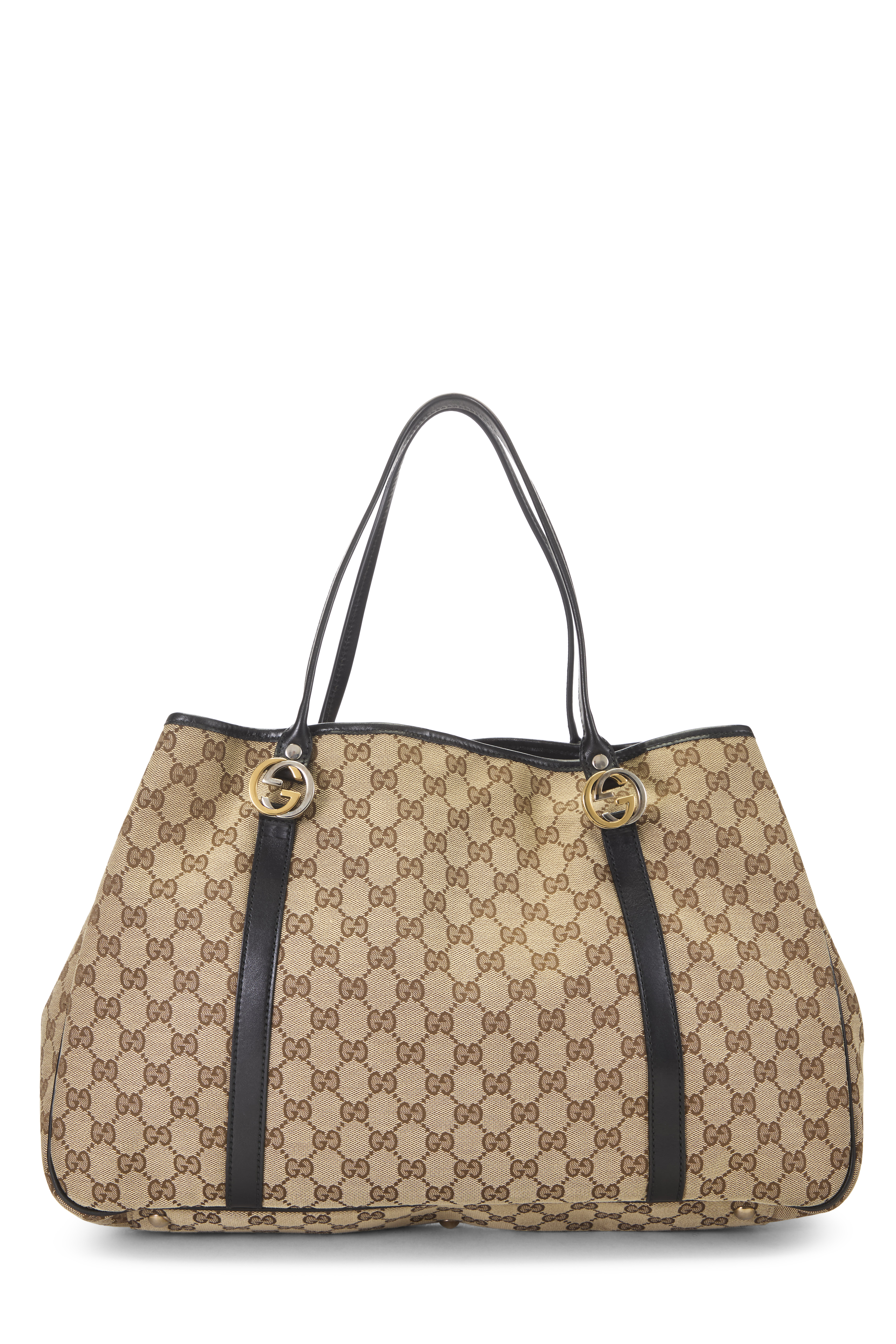 Women's Gucci Original GG Canvas Twins Tote Large in Black Large