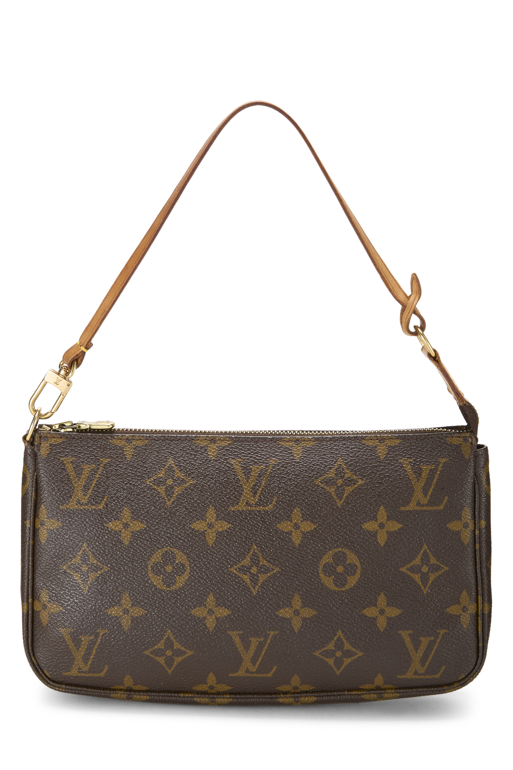 Women's Louis Vuitton Monogram Canvas Pochette Accessoires in Brown