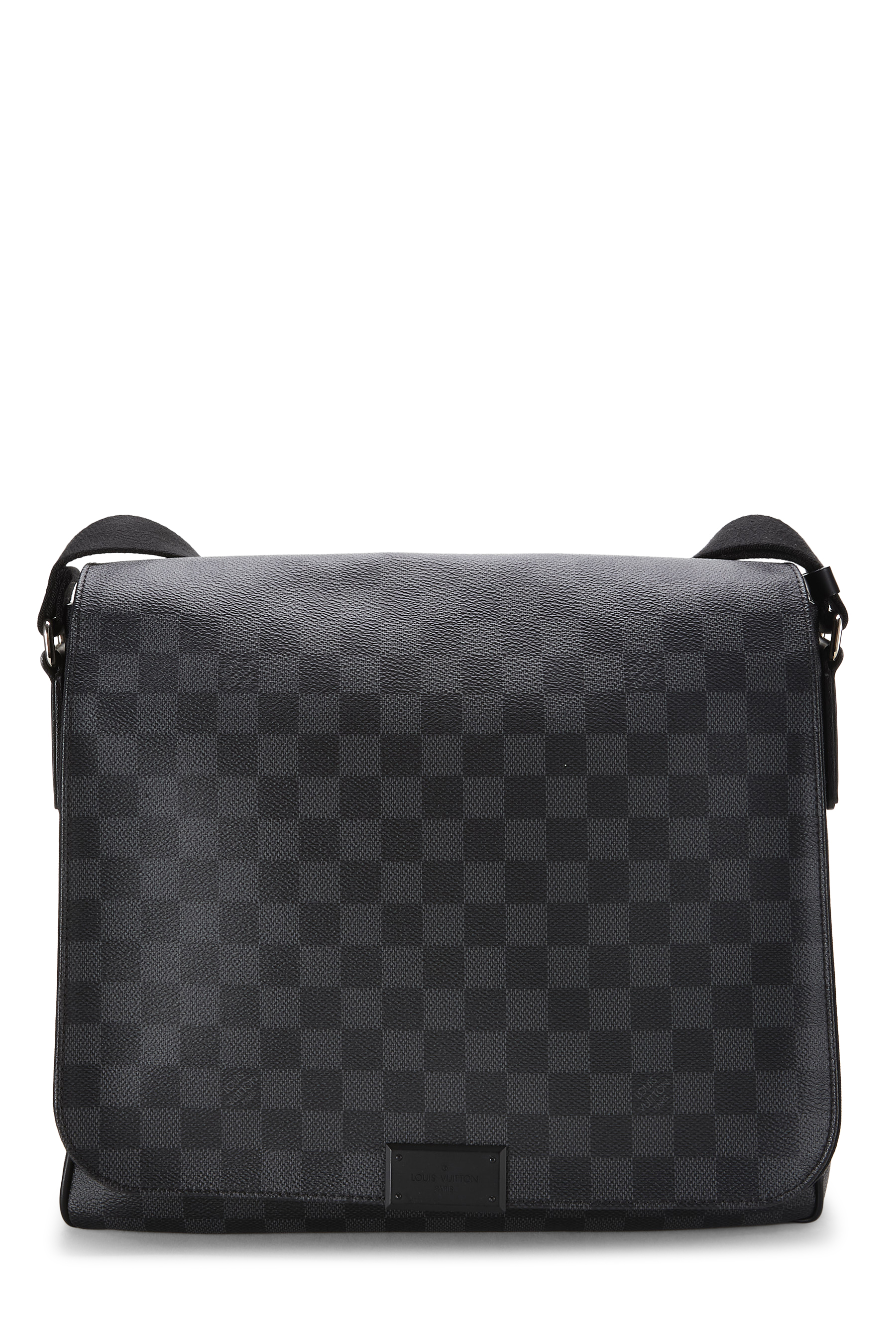 Women's Louis Vuitton Damier Graphite District Messenger MM in Black MM