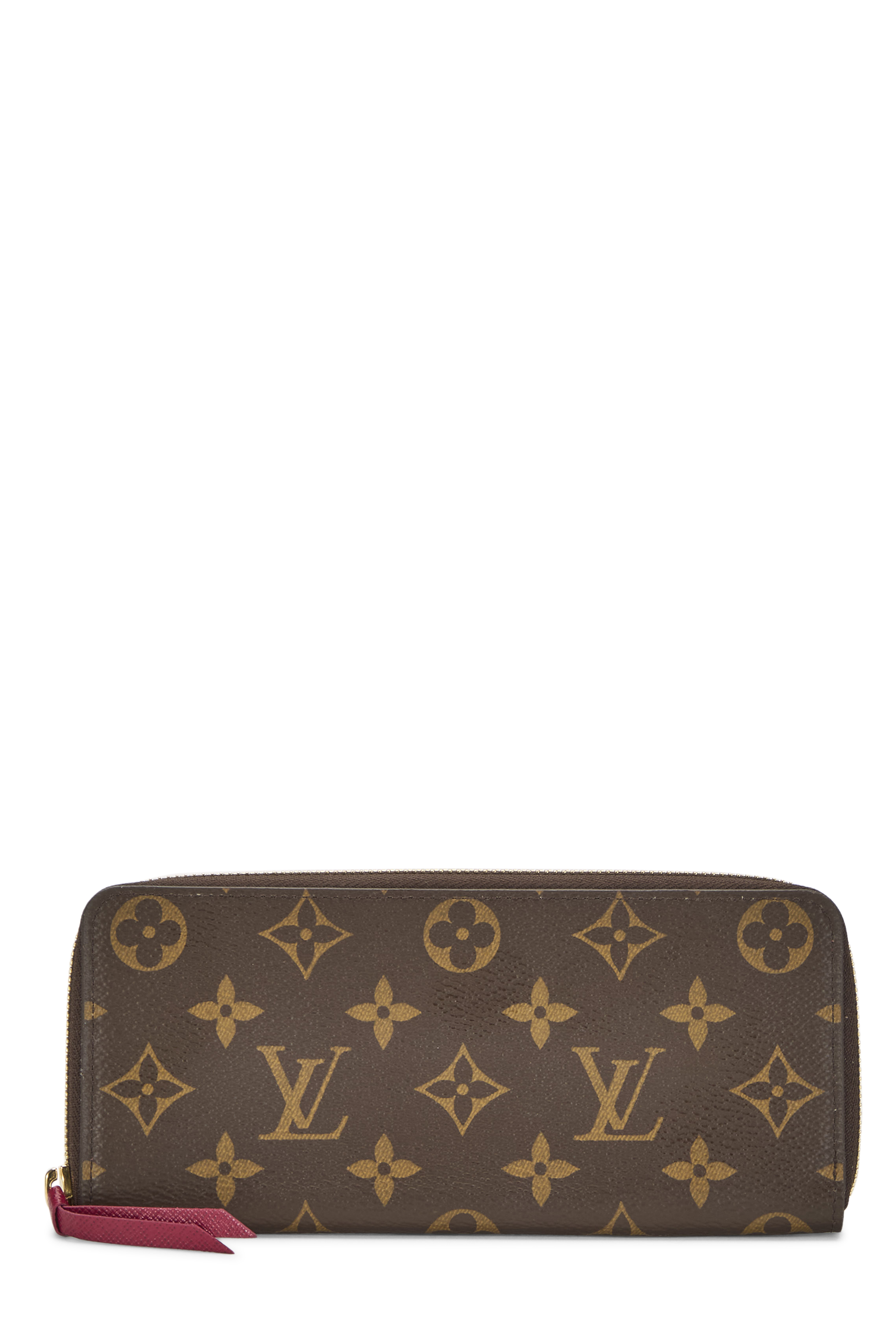 Women's Louis Vuitton Monogram Canvas Clemence Wallet in Purple
