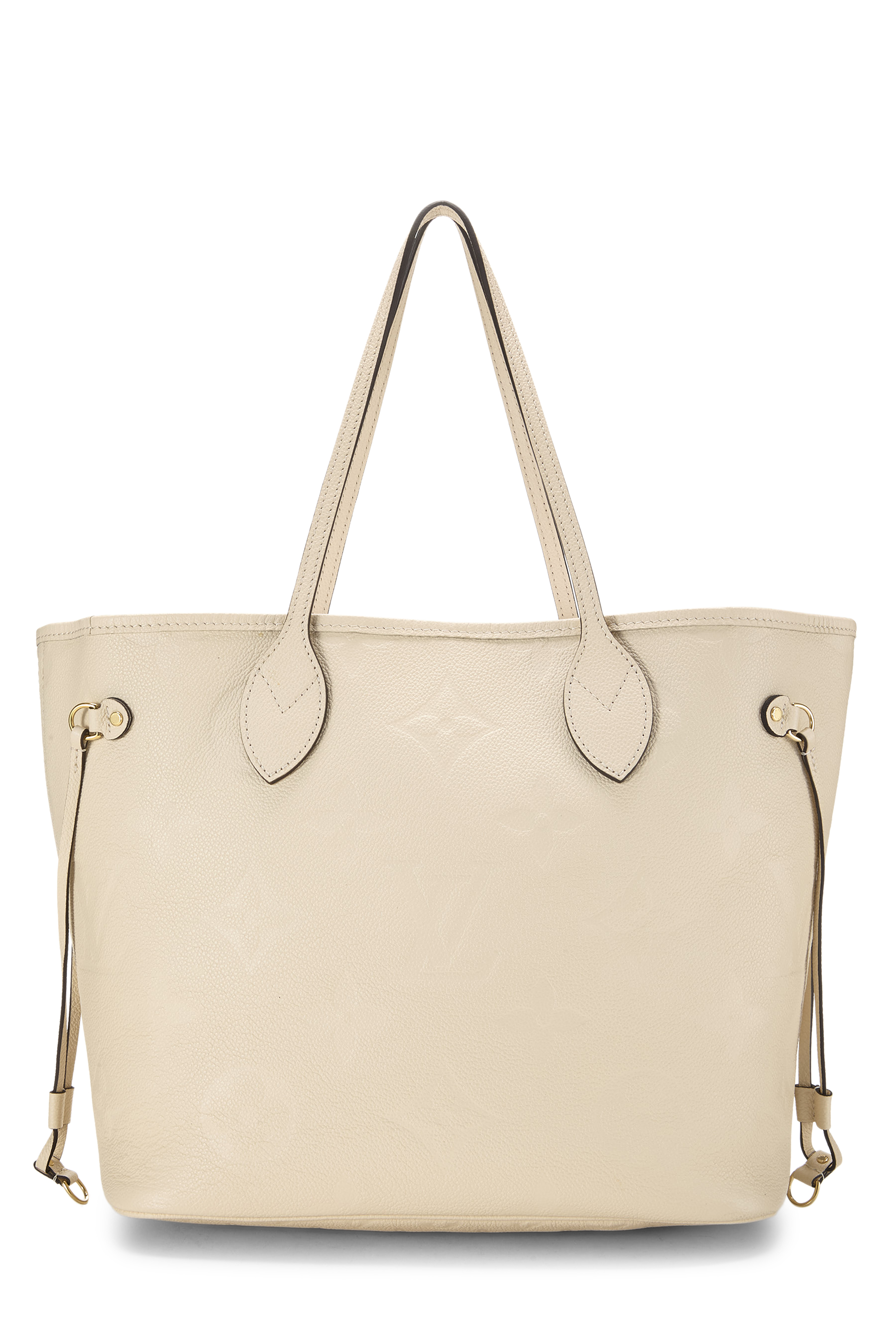 Women's Louis Vuitton Dune Giant Monogram Empreinte Neverfull MM in White MM