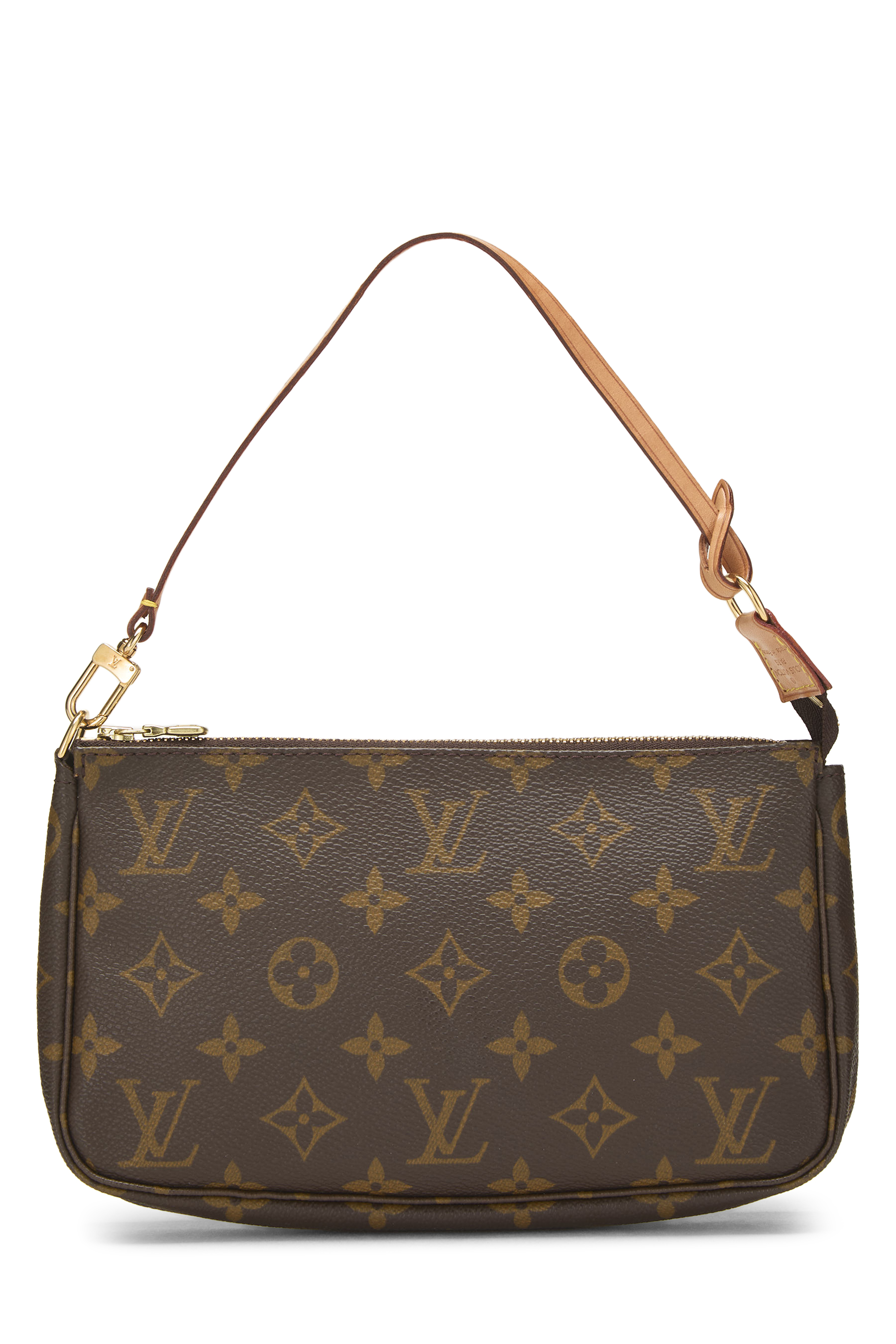 Women's Louis Vuitton Monogram Canvas Pochette Accessoires in Brown
