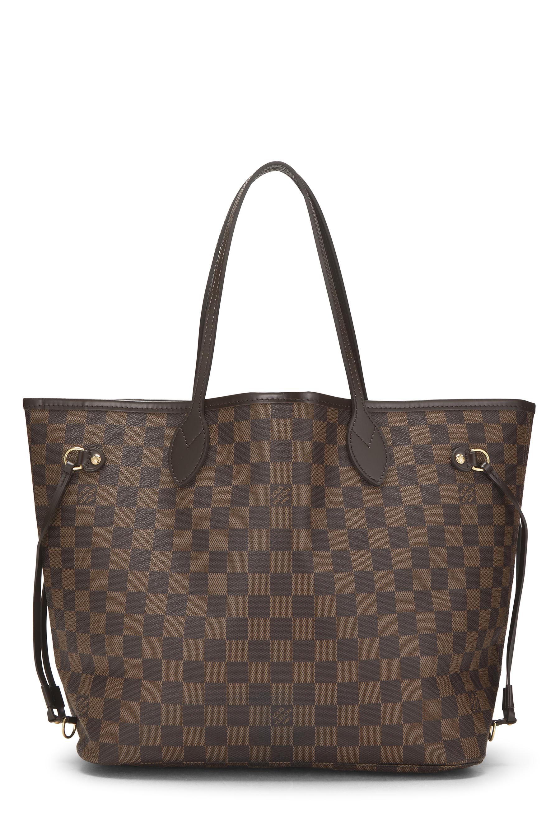 Women's Louis Vuitton Damier Ebene Neverfull MM in Brown MM