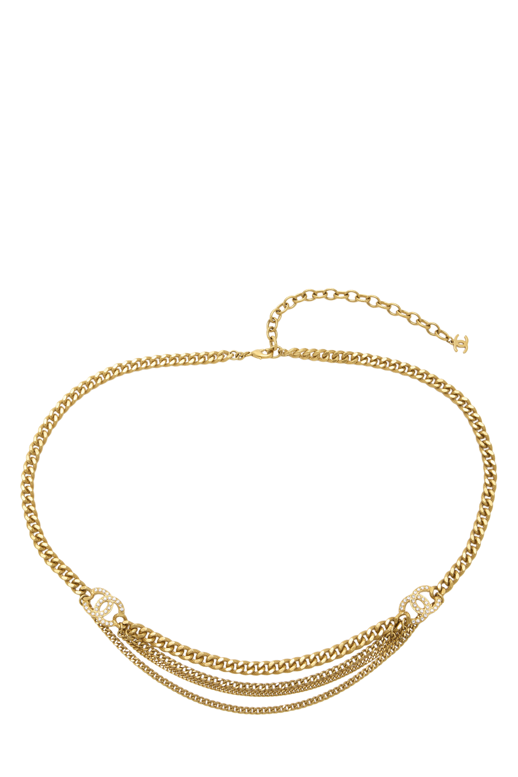 Women's Chanel Gold 'CC' Chain Belt 3 in Gold