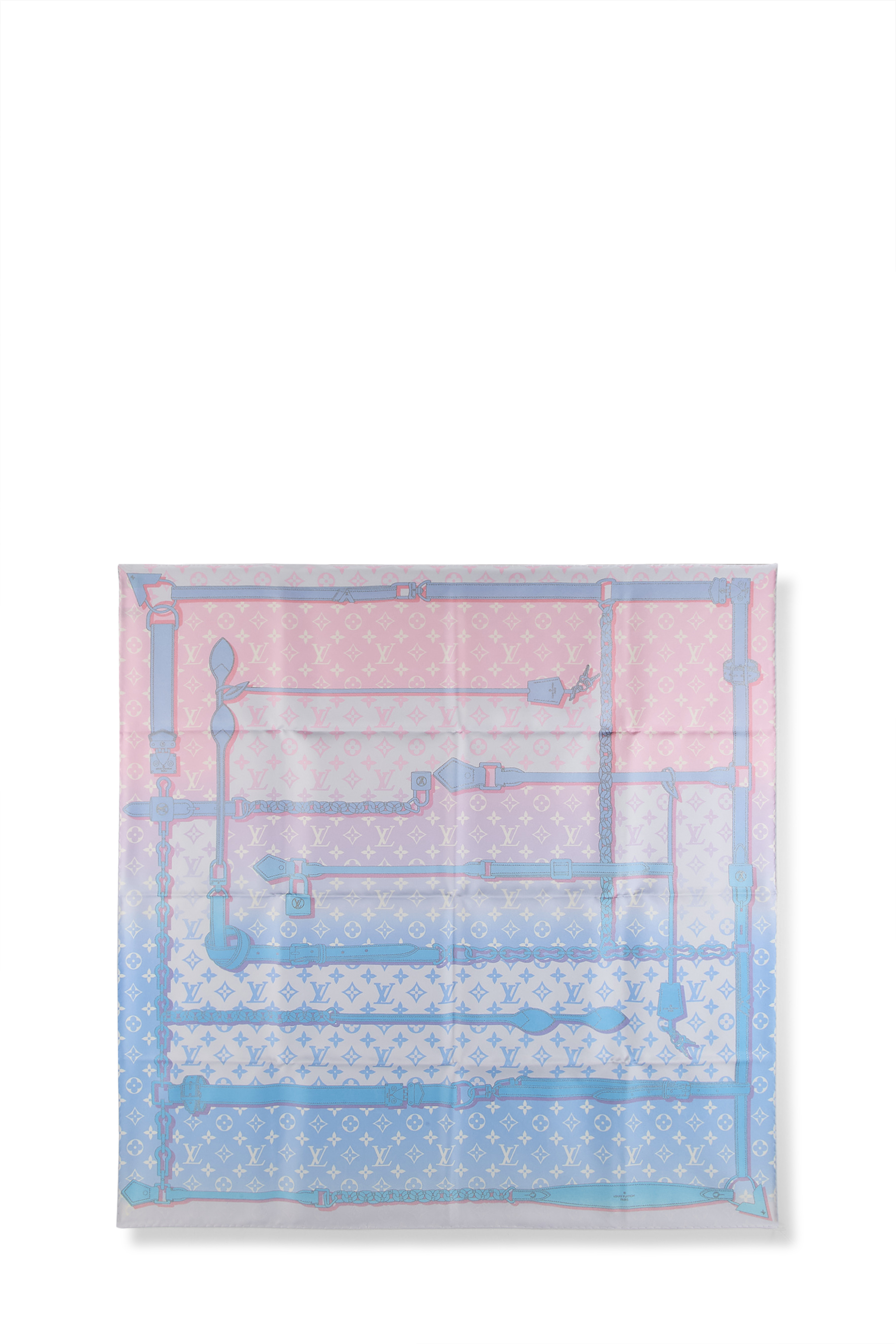 Women's Louis Vuitton Multicolor Monogram Silk Scarf in Multi