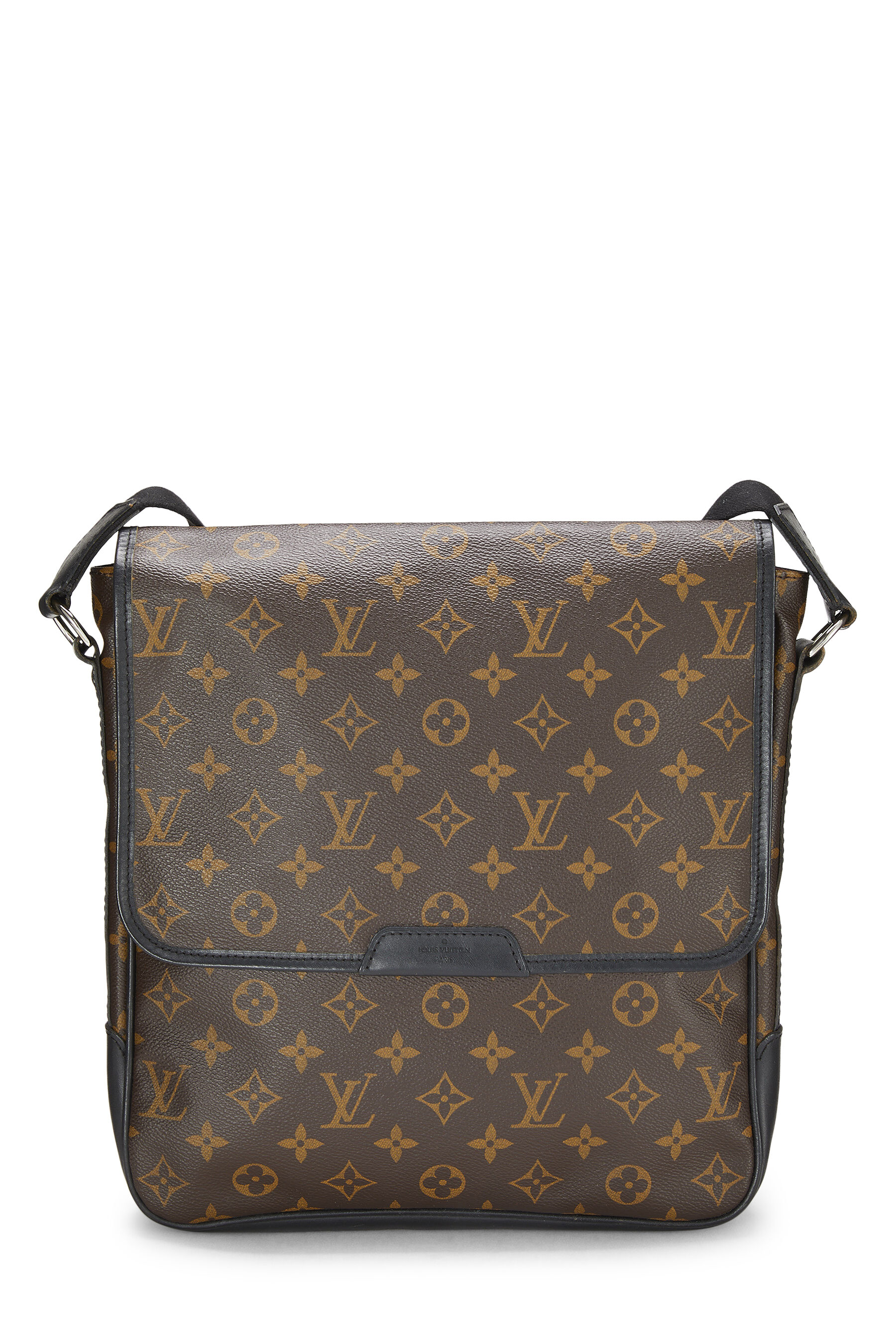 Women's Louis Vuitton Monogram Macassar Canvas Bass MM in Brown