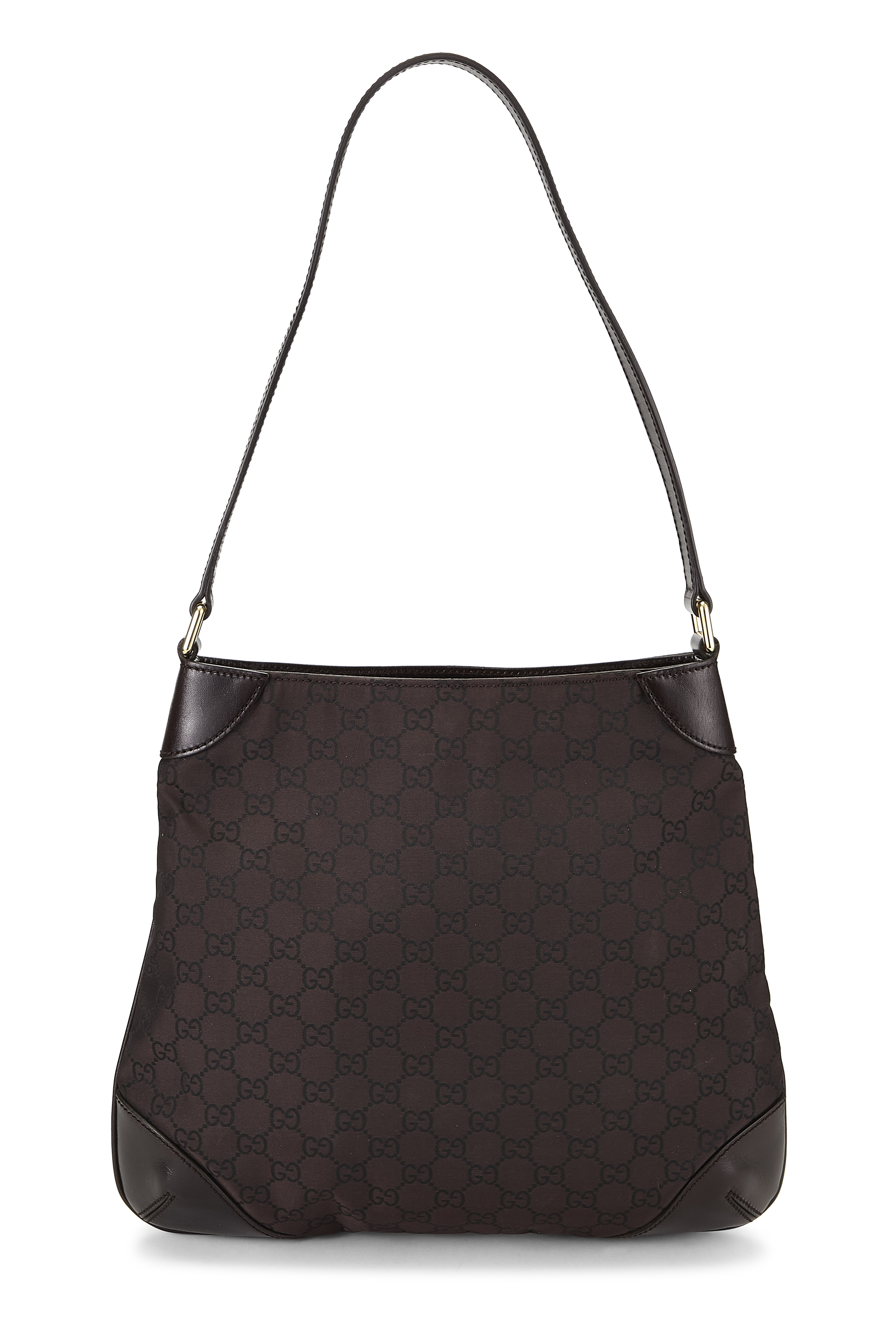 Women's Gucci Brown Original GG Nylon Shoulder Bag in Brown