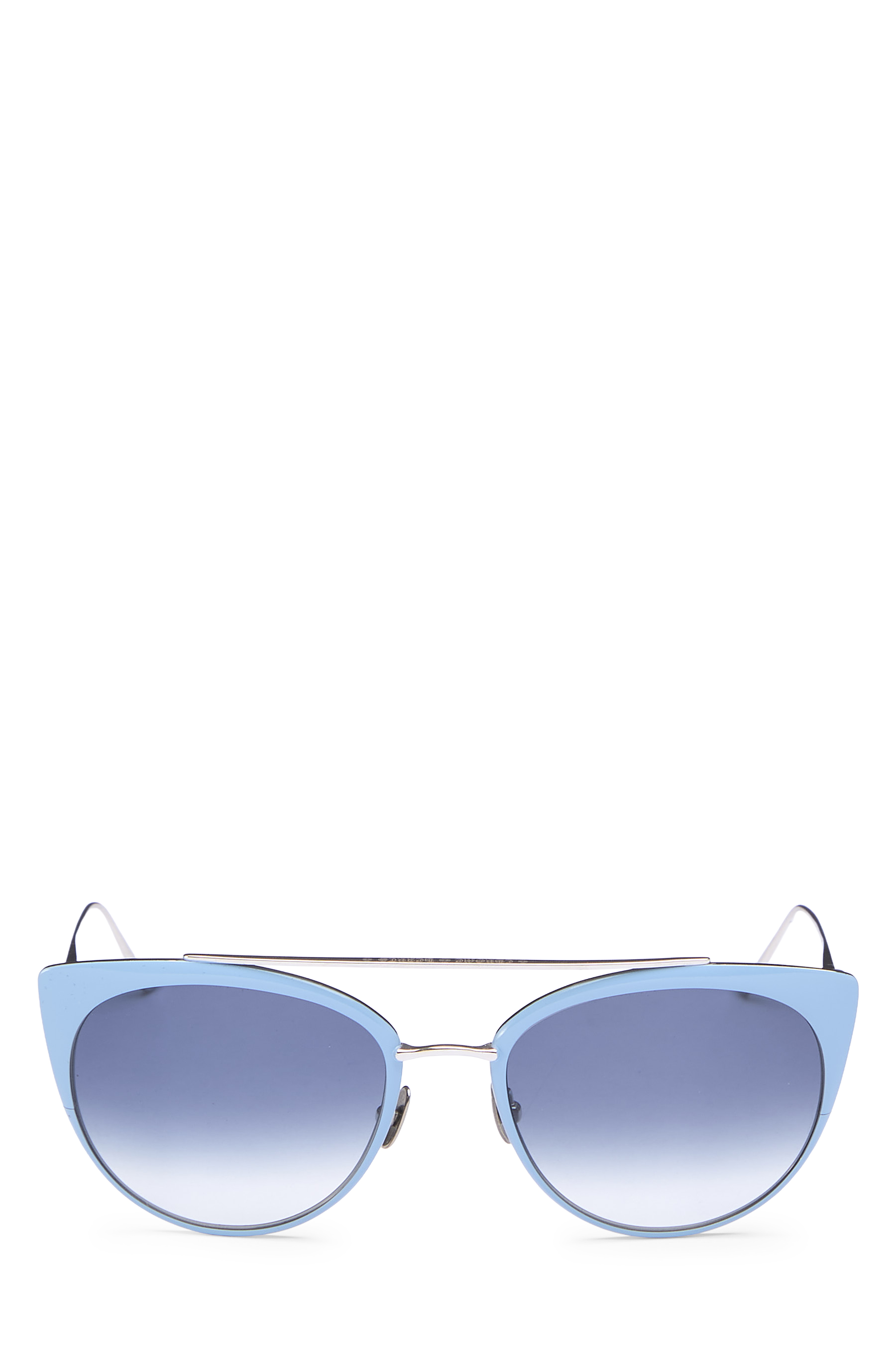 Women's Chrome Hearts Blue Metal Vagenius Sunglasses in Blue