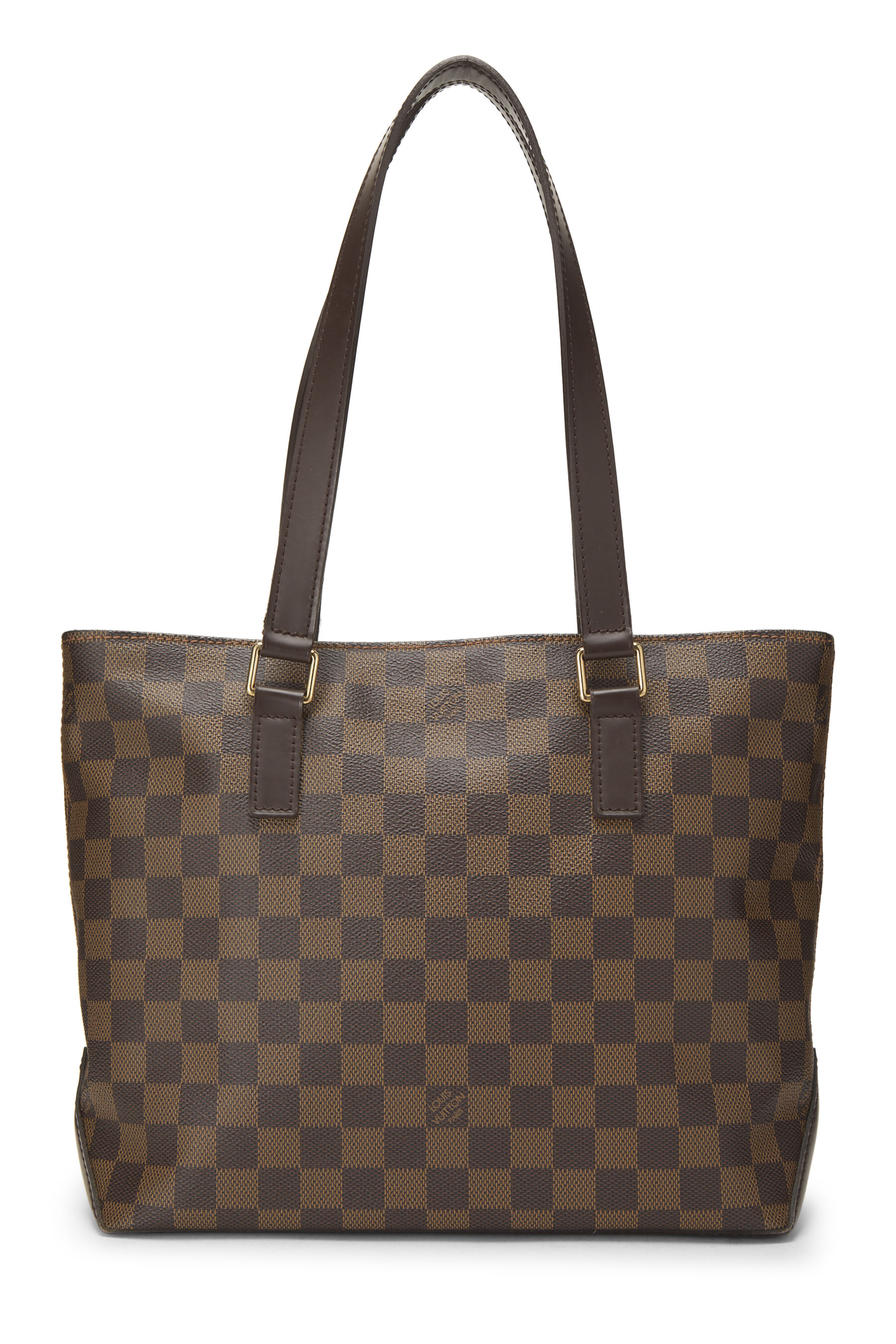 Women's Louis Vuitton Damier Ebene Cabas Piano in Brown