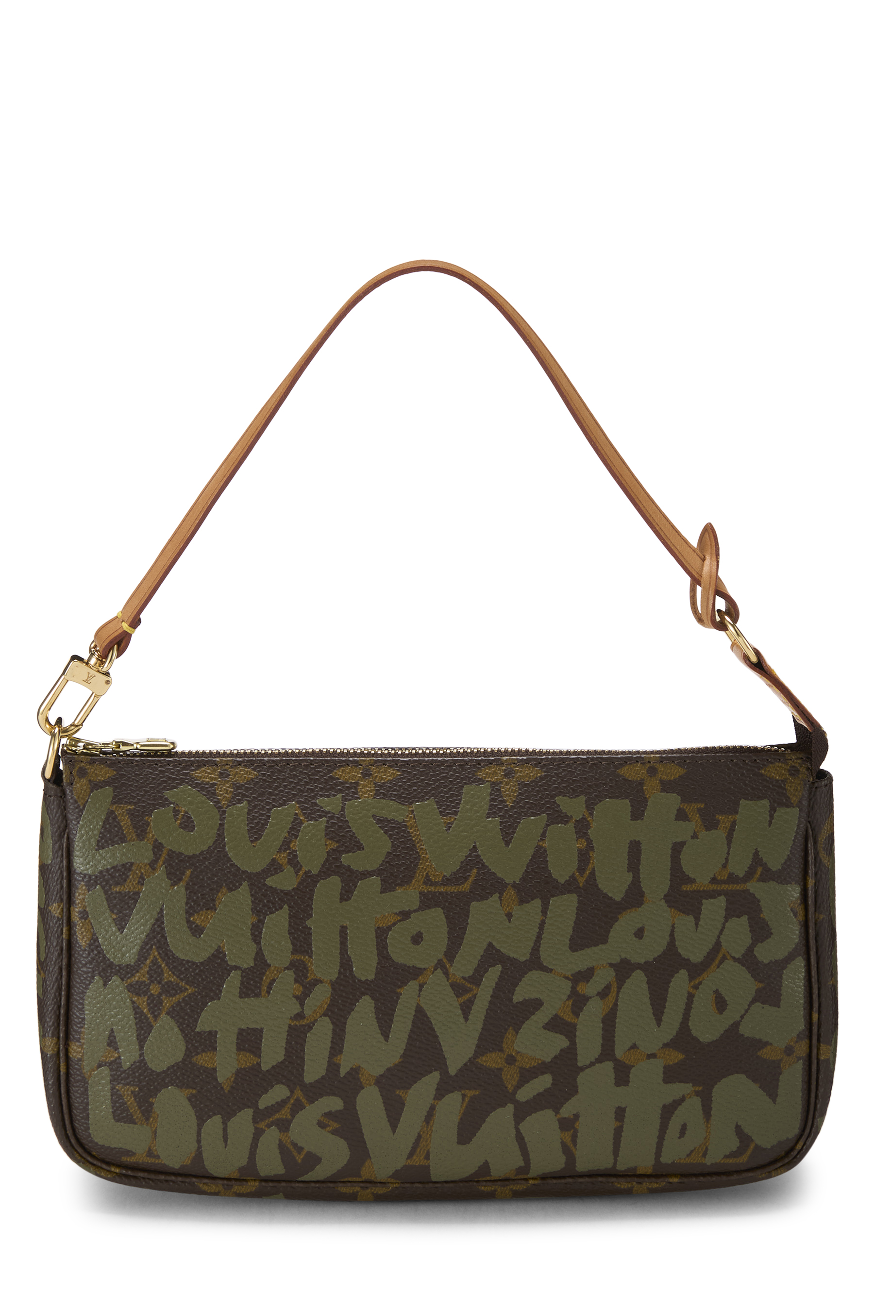 Women's Louis Vuitton Stephen Sprouse x Louis Vuitton Green Monogram Graffiti Pochette Accessoires in Green