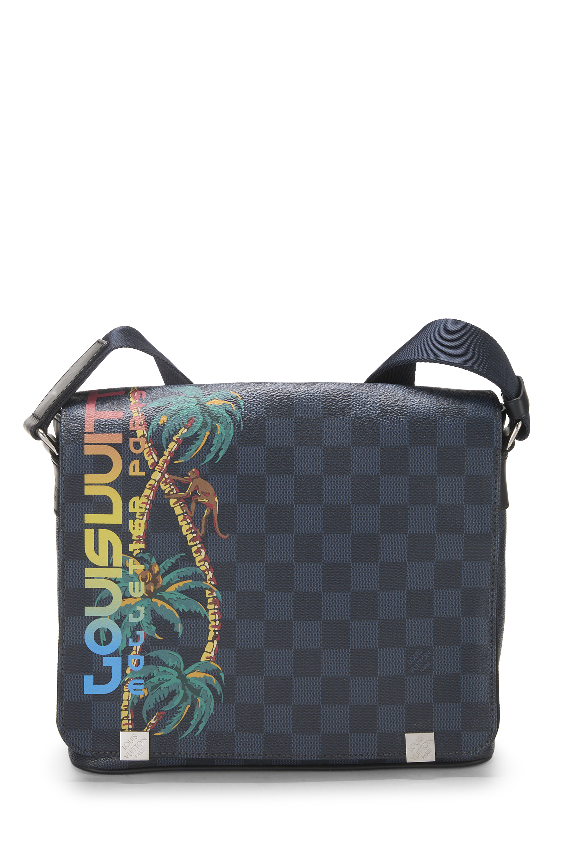 Women's Louis Vuitton Blue Damier Cobalt Jungle District PM in Blue PM