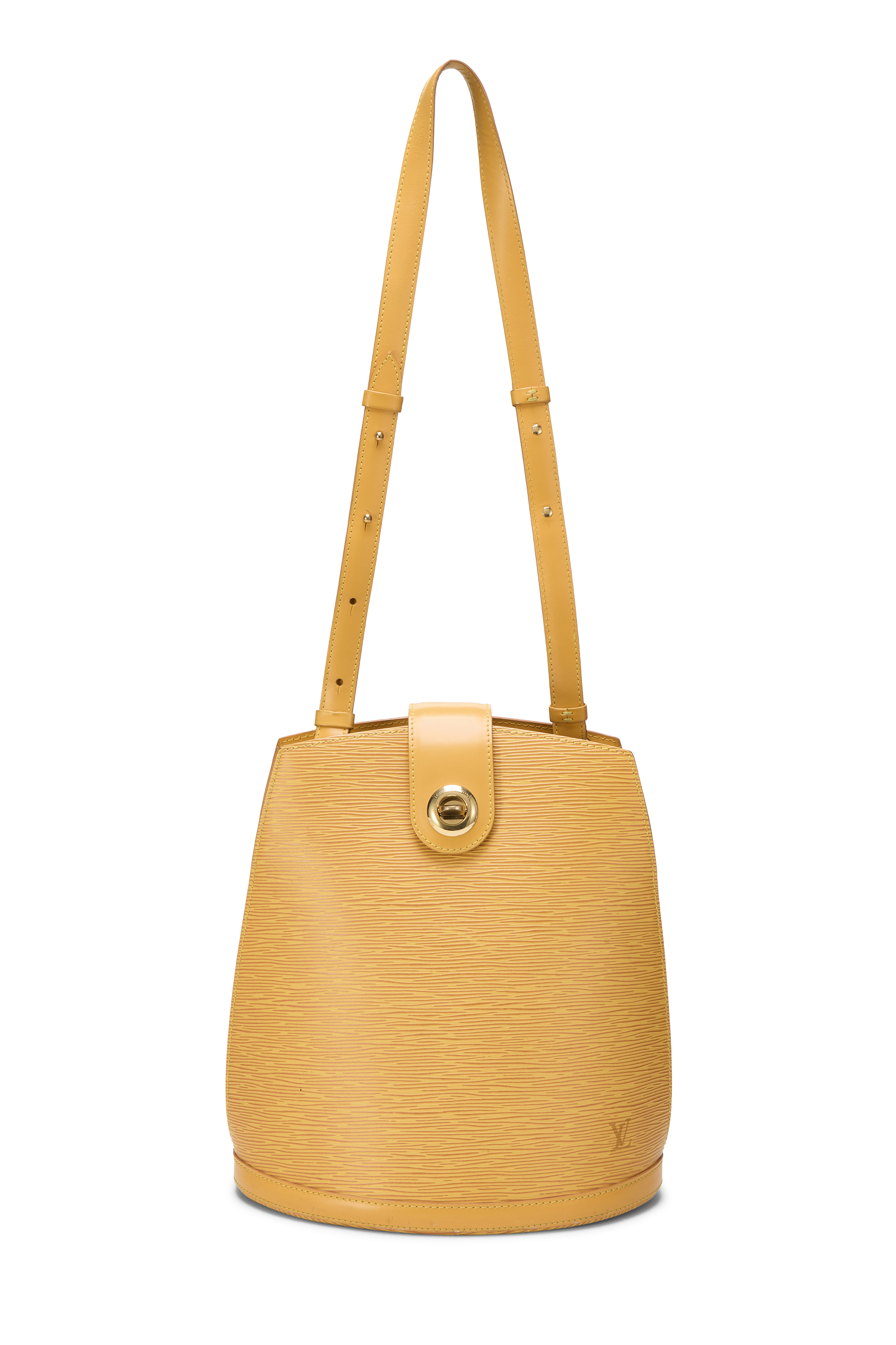 Women's Louis Vuitton Yellow Epi Cluny in Yellow