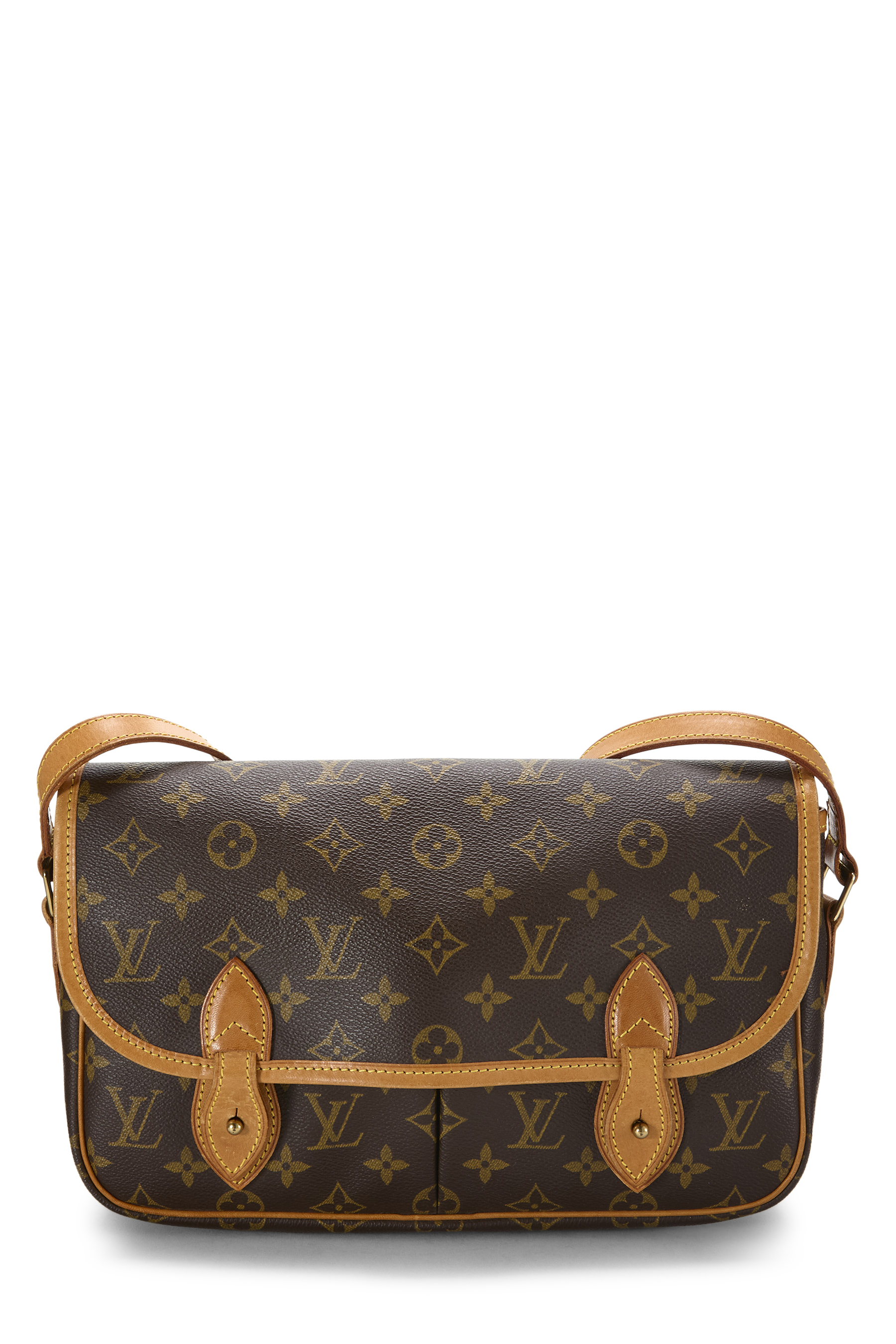 Women's Louis Vuitton Monogram Canvas Sac Gibeciere MM in Brown MM