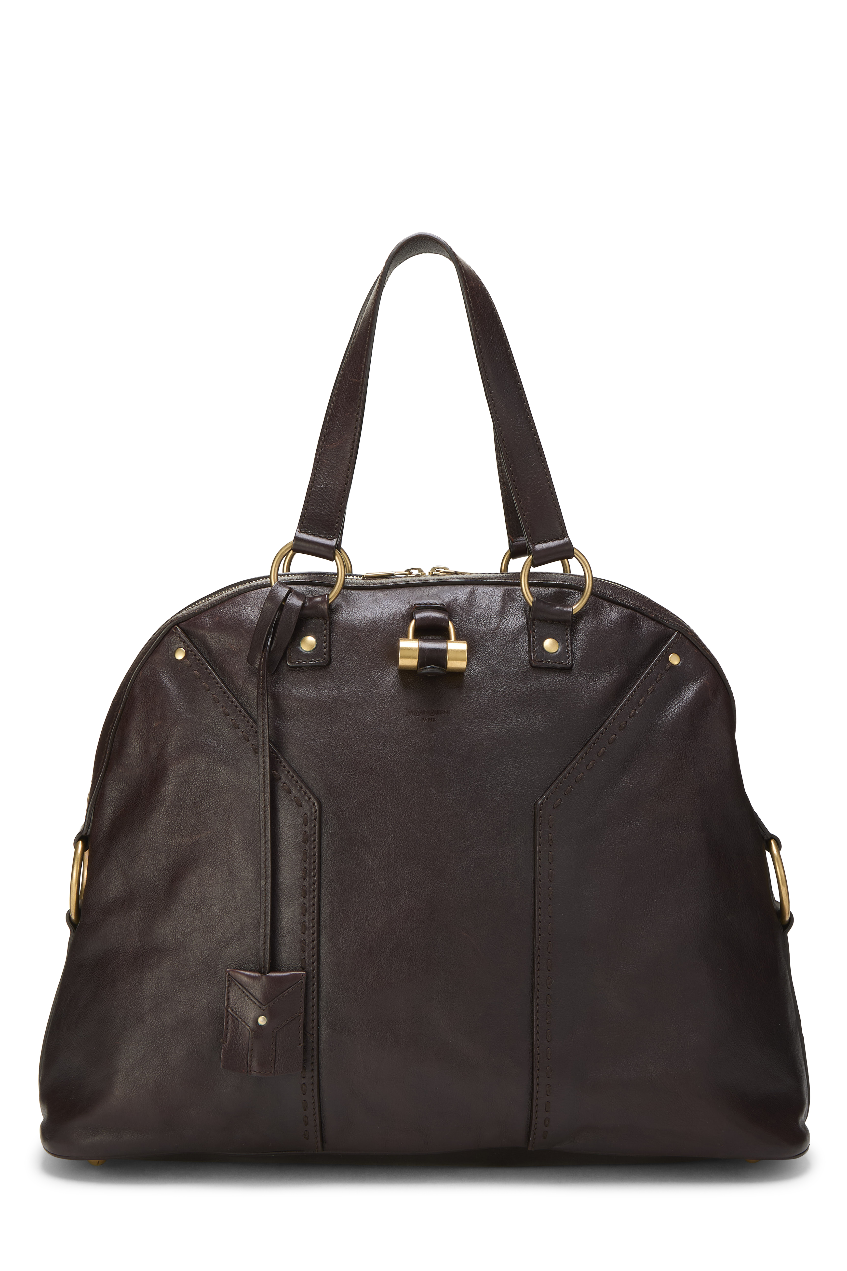 Women's YSL Brown Leather Muse Large in Brown Large