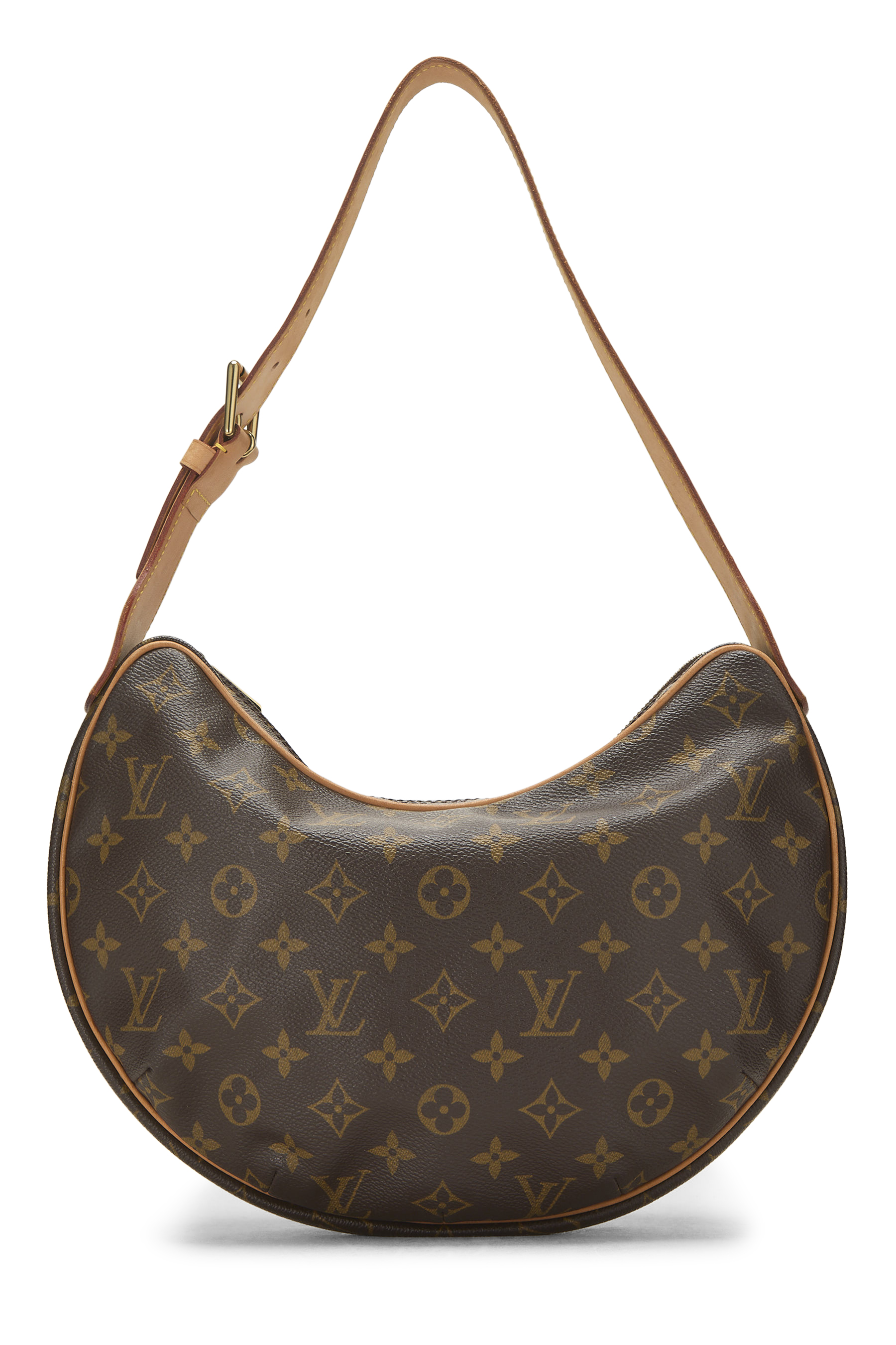 Women's Louis Vuitton Monogram Canvas Croissant MM in Brown MM