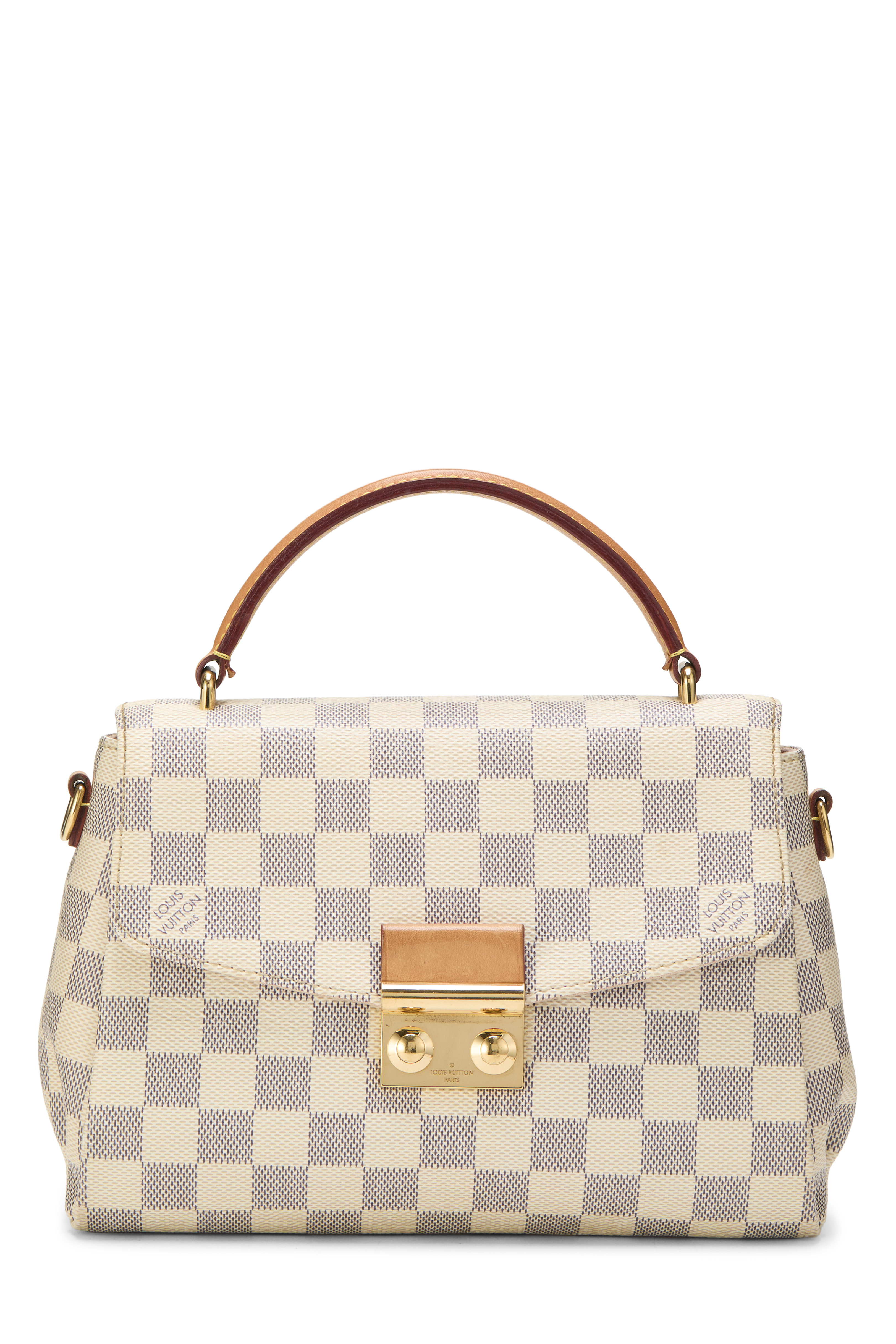 Women's Louis Vuitton Damier Azur Croisette in White