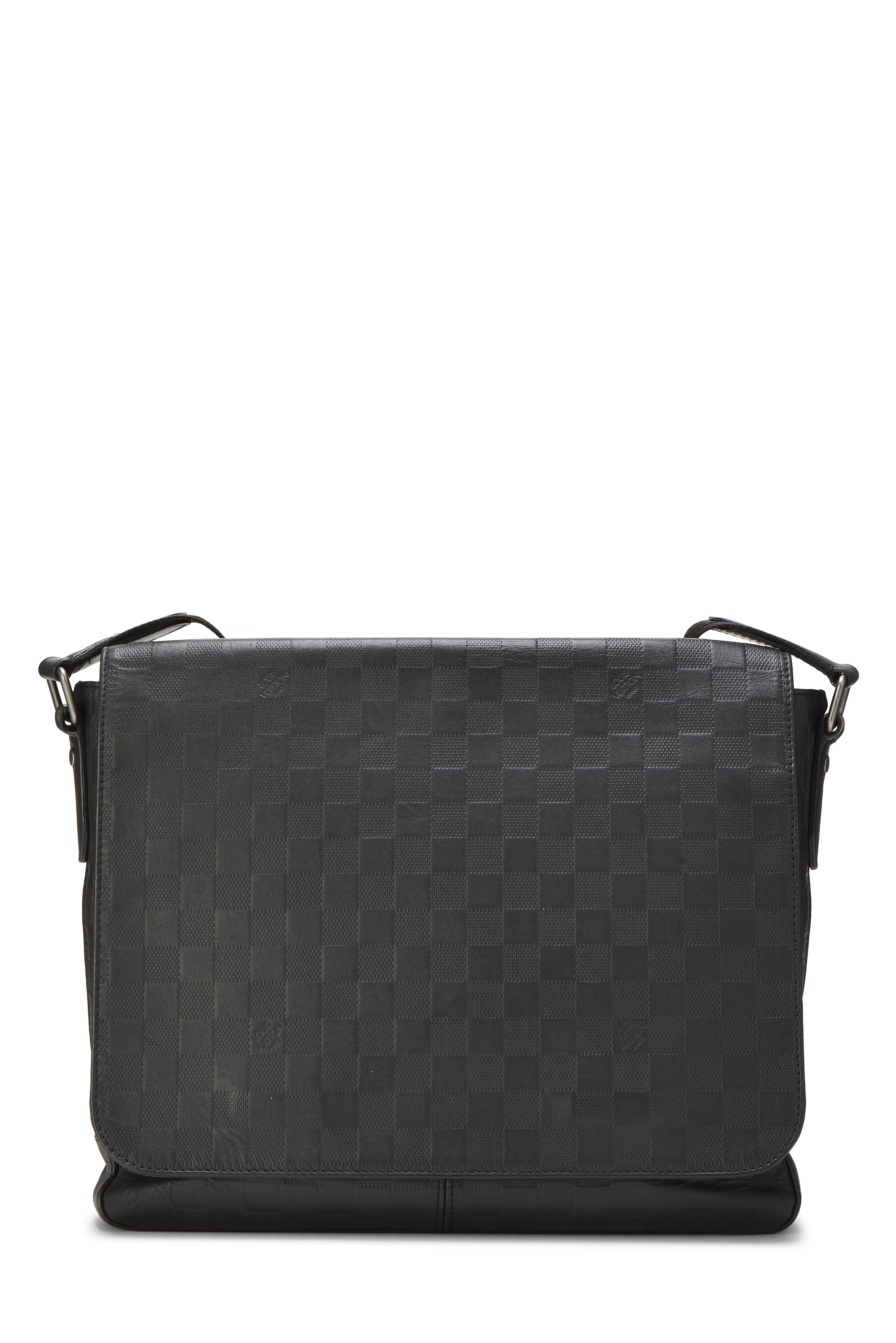 Women's Louis Vuitton Black Damier Infini District Messenger MM in Black