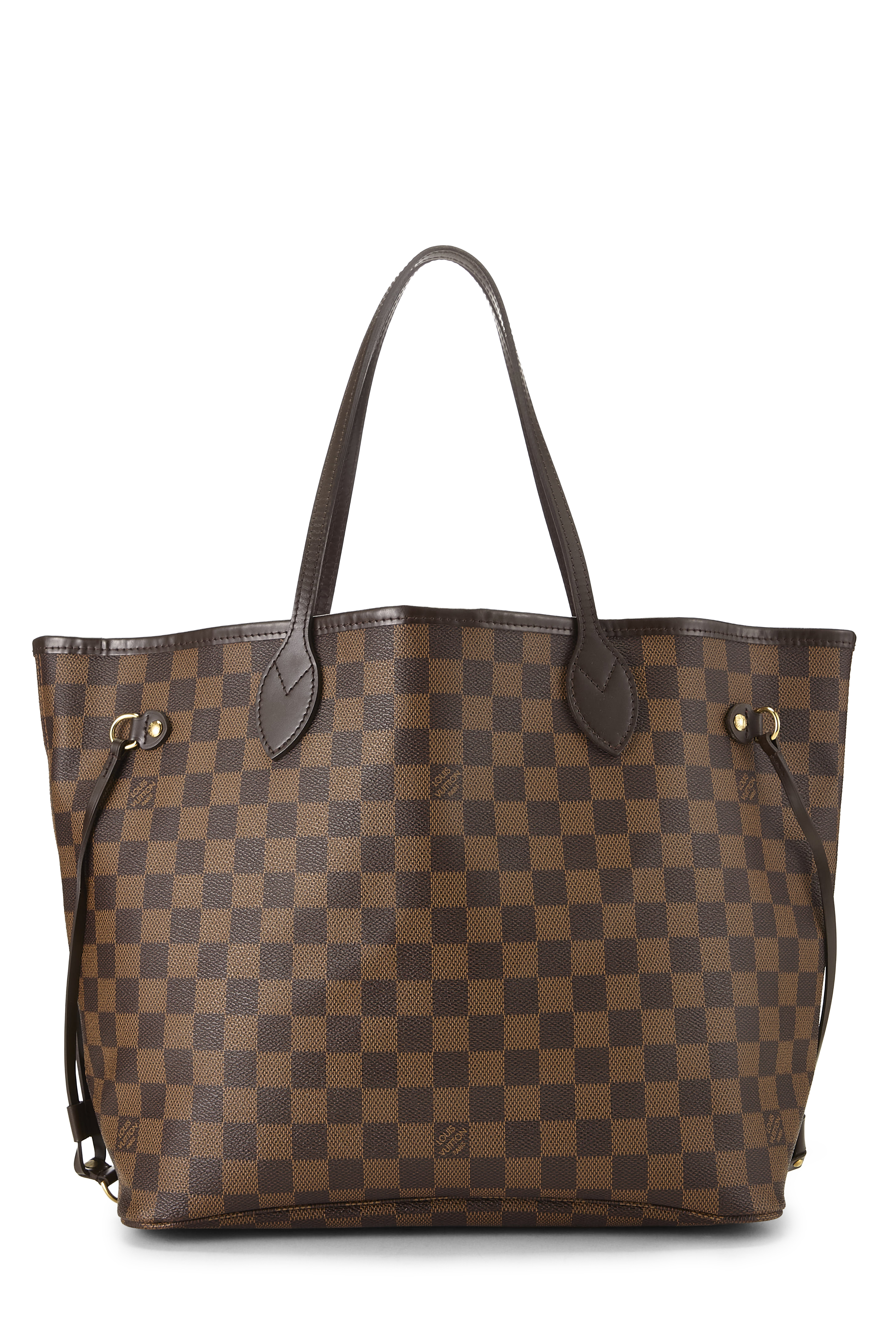 Women's Louis Vuitton Damier Ebene Neverfull MM in Brown MM