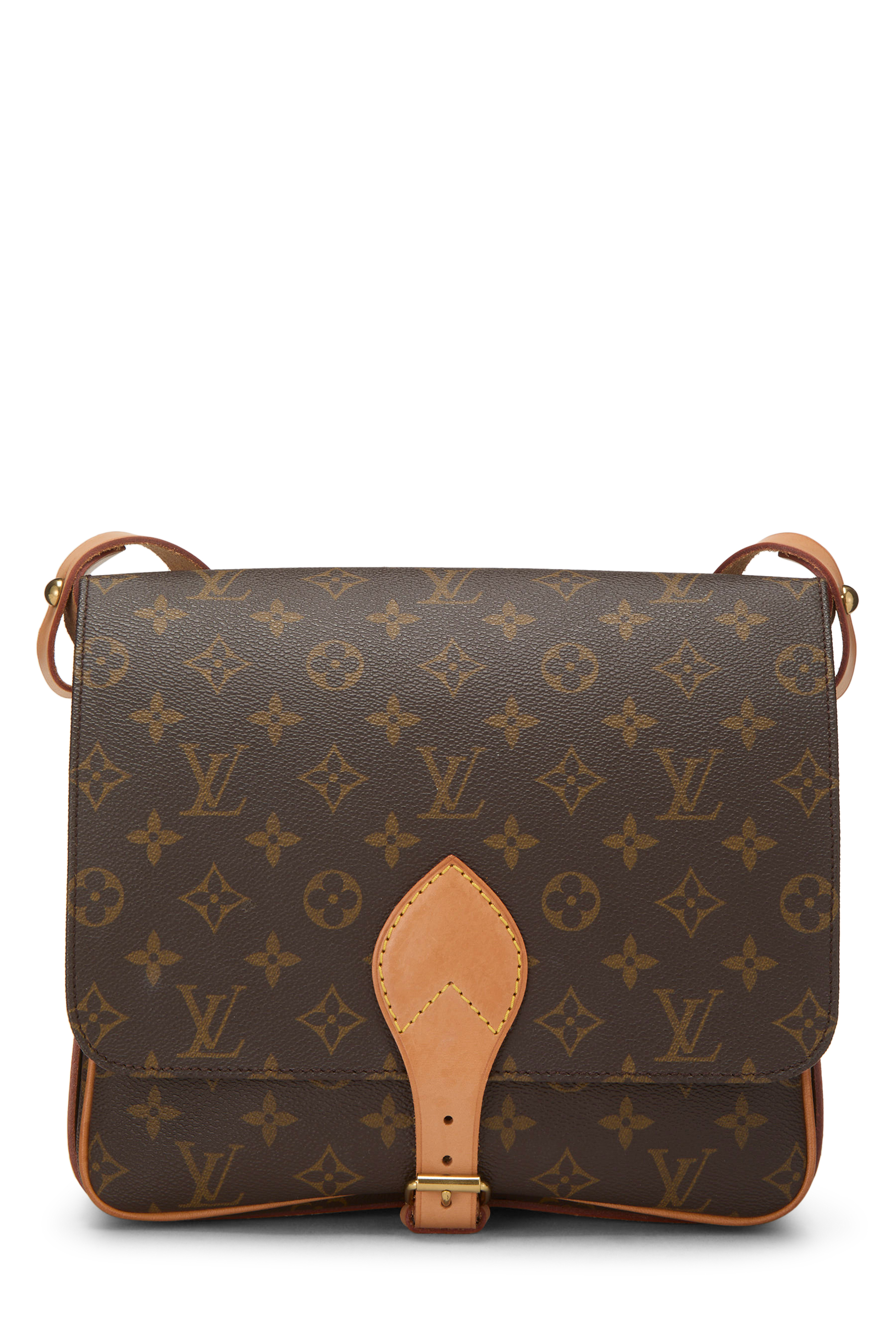 Women's Louis Vuitton Monogram Canvas Cartouchiere GM in Brown