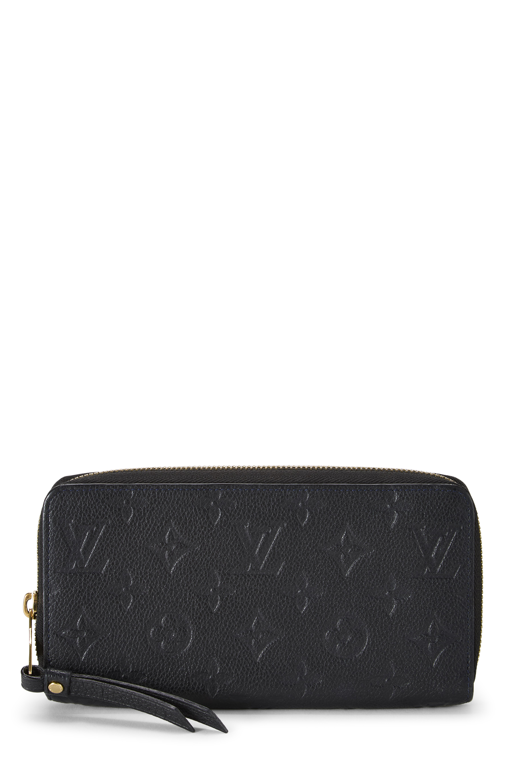 Women's Louis Vuitton Black Monogram Empreinte Zippy Wallet in Black