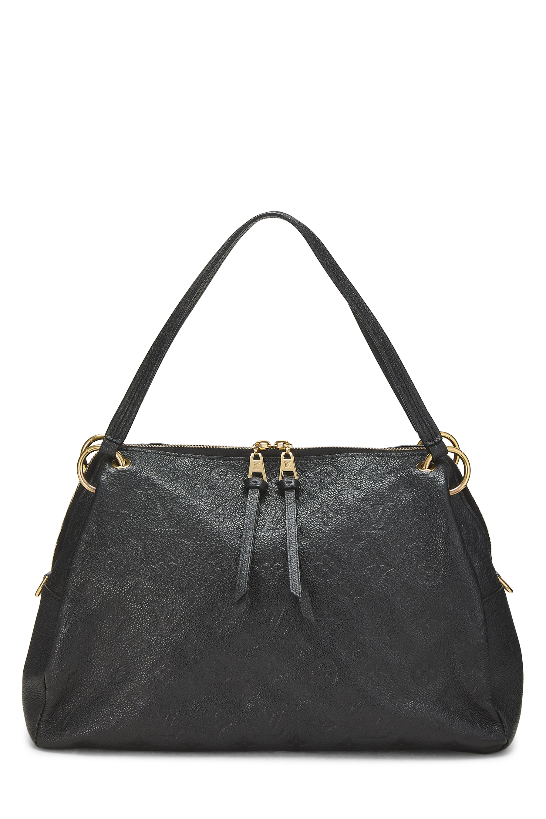 Women's Grosgrain Louis Vuitton Black Monogram Empreinte Ponthieu PM in Black PM