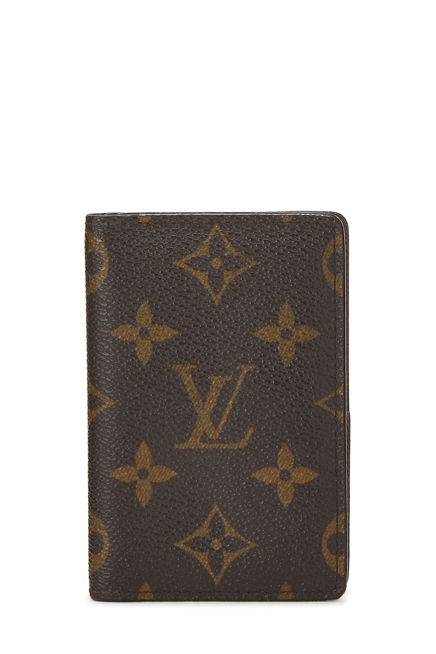 Women's Leather Louis Vuitton Monogram Canvas Organizer De Poche in Brown