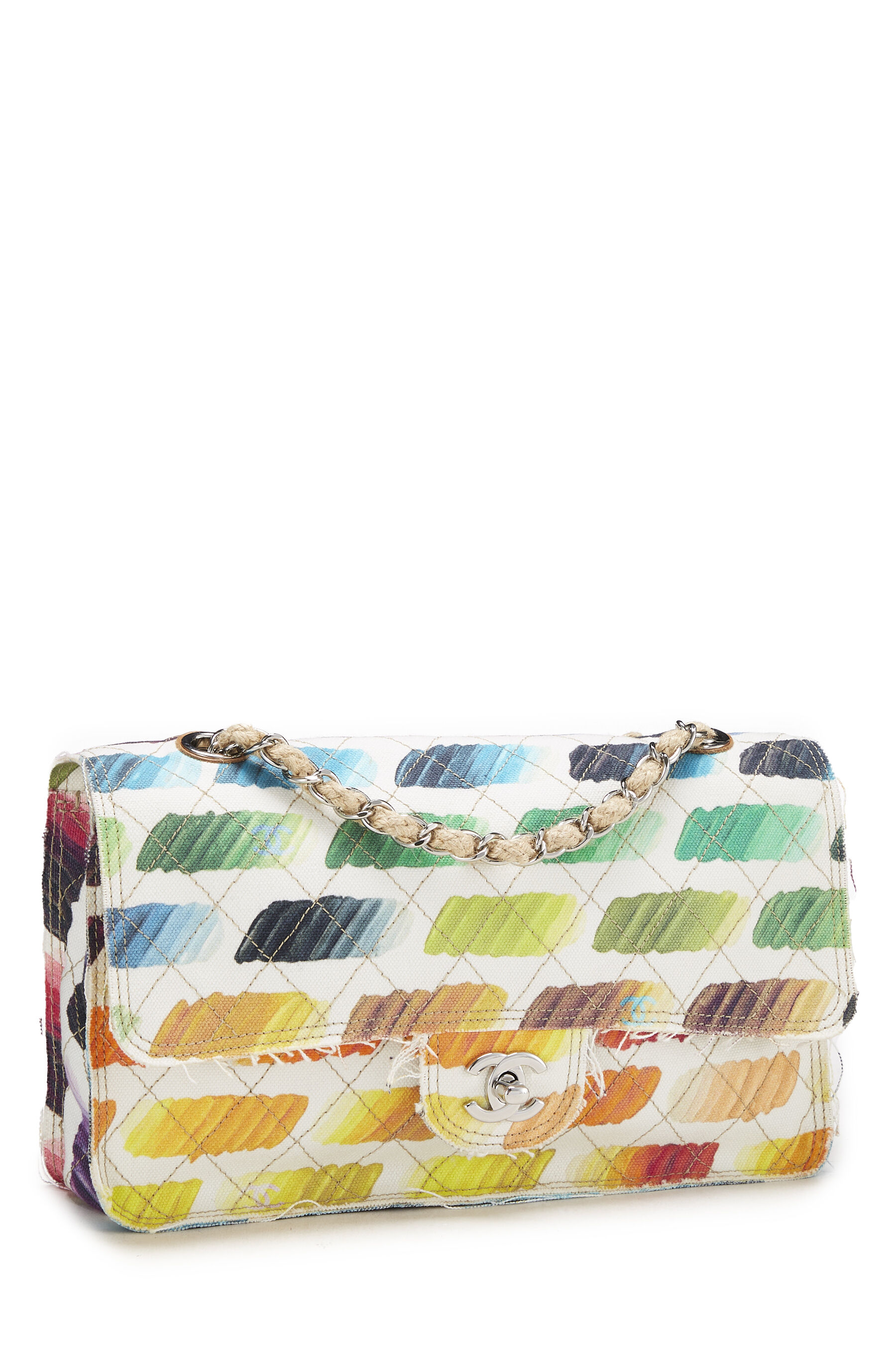 Chanel - Multicolor Colorama Printed Canvas Flap Bag Medium