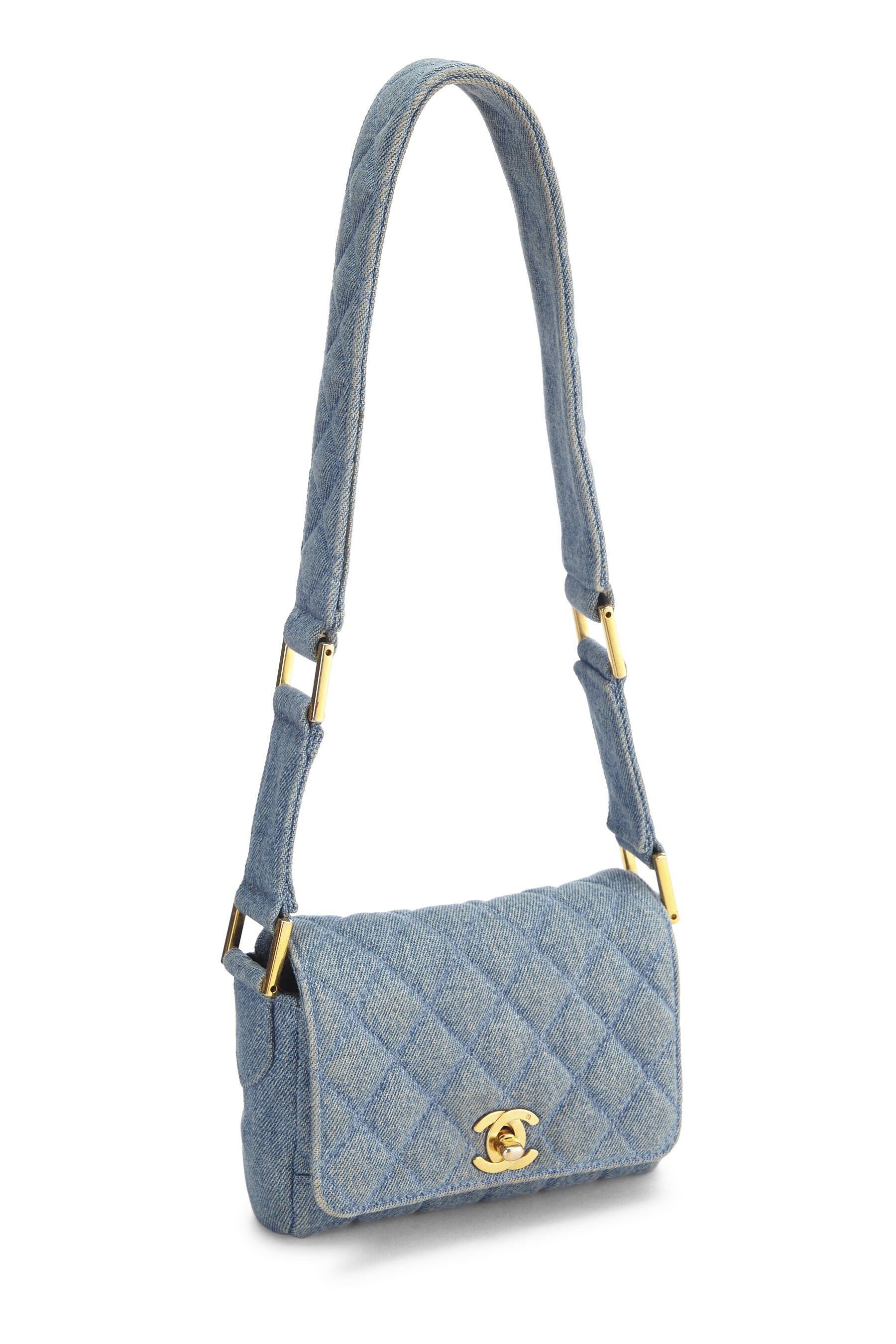 Chanel - Blue Denim Shoulder Bag Mini
