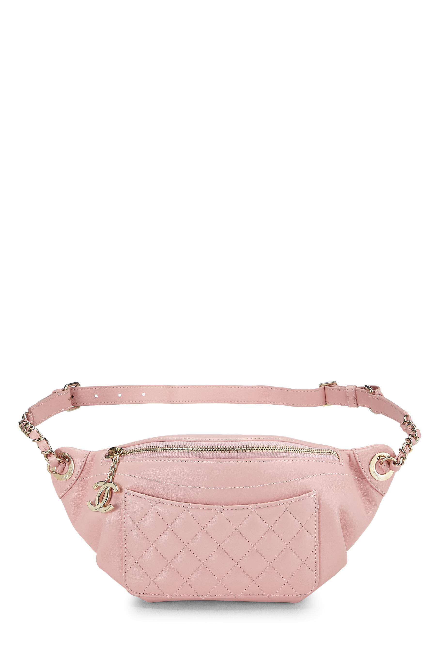 Chanel - Pink Quilted Lambskin Belt Bag