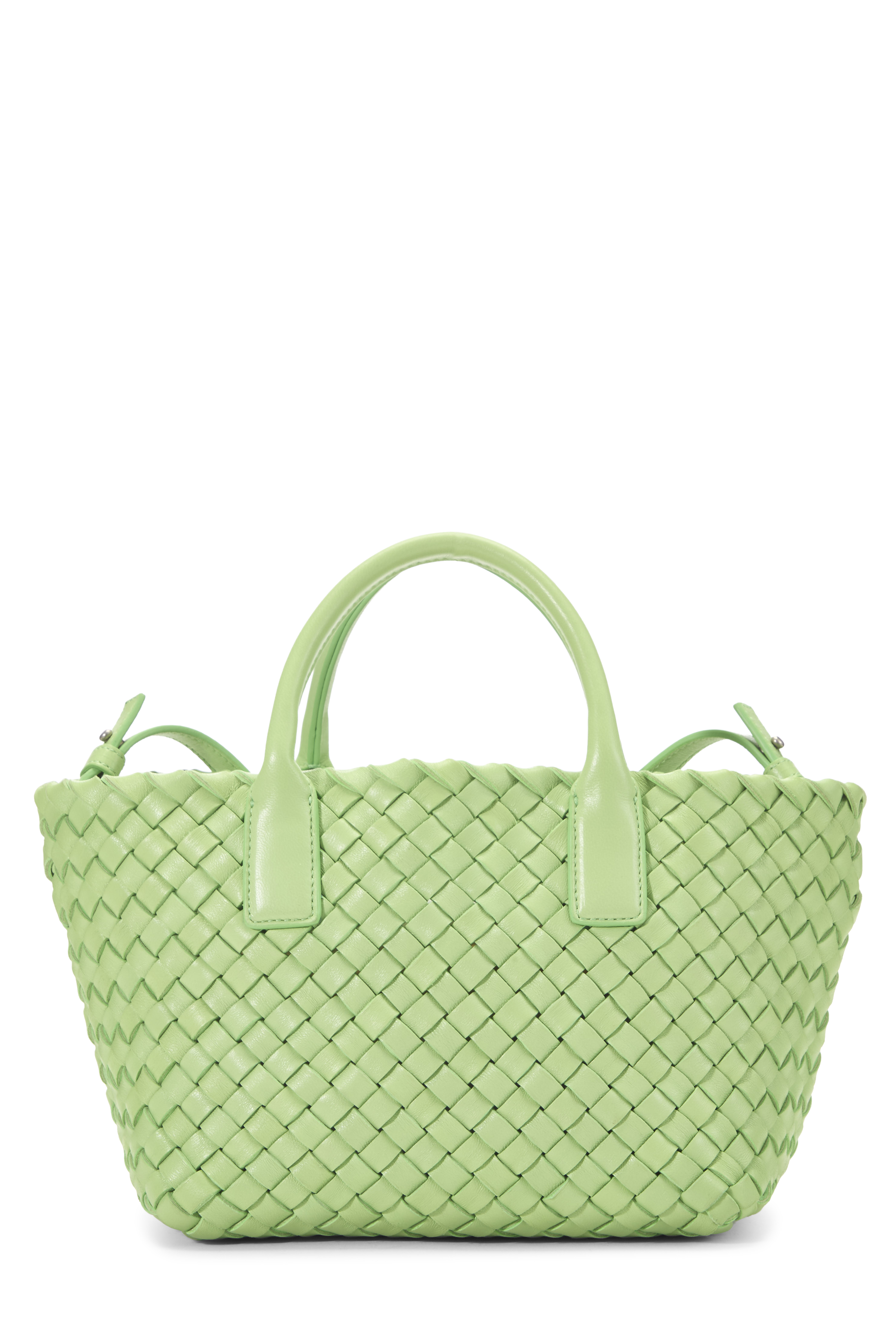 Green Intrecciato Cabat Tote Mini