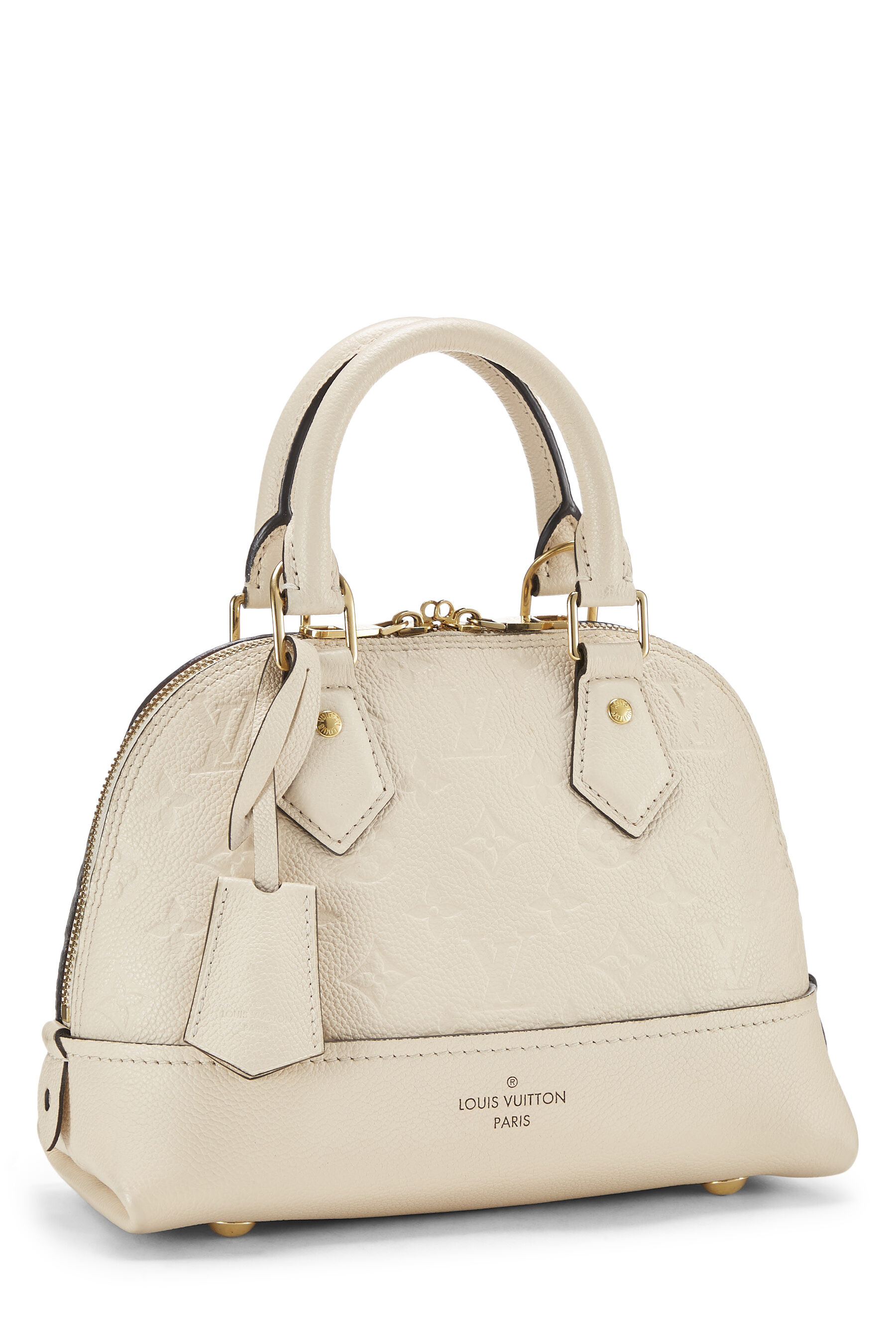 Louis Vuitton Alma GM Women's Beige Patent Leather Monogram Large Dome Bag