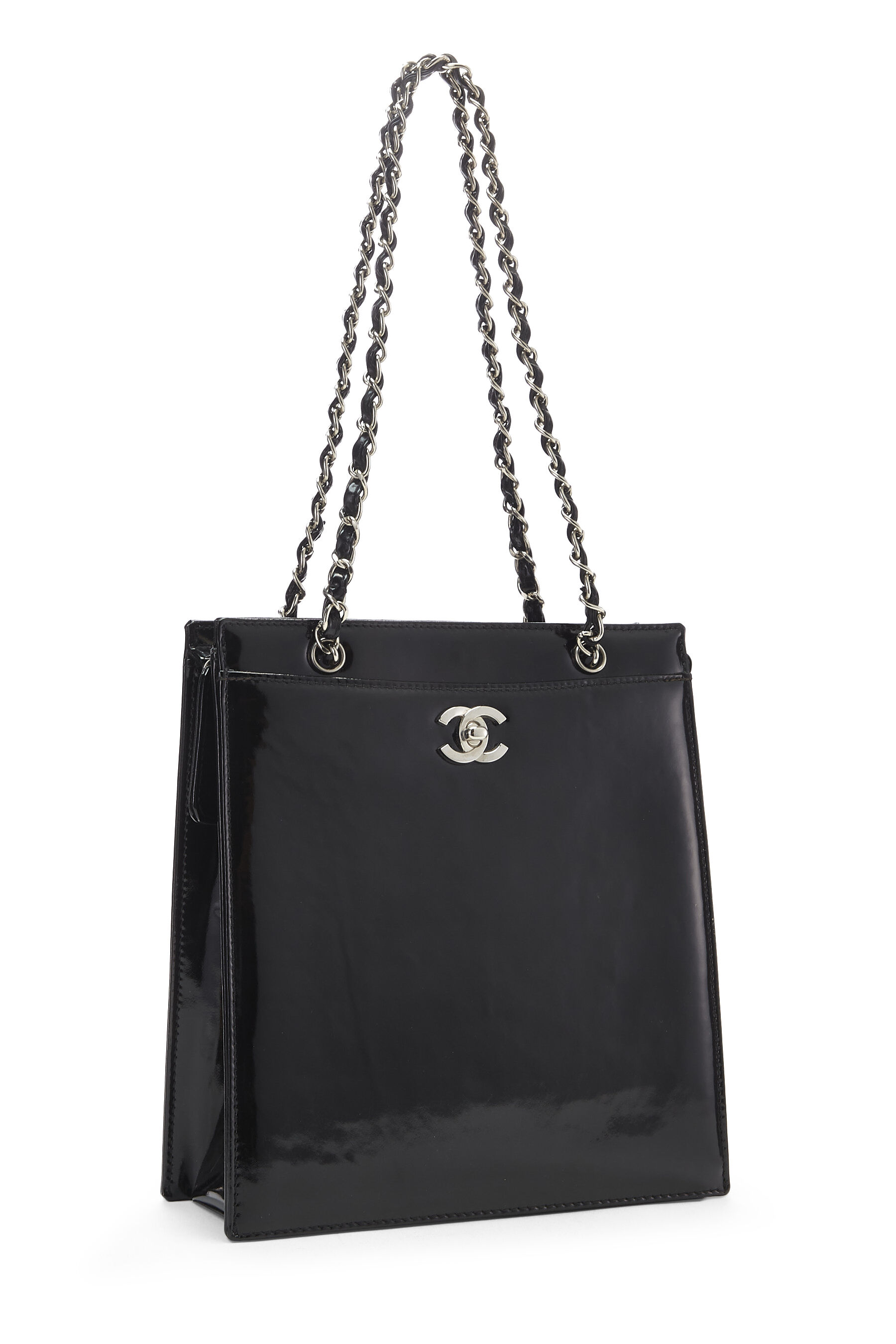 Patent leather handbag Chanel Black in Patent leather - 32754936