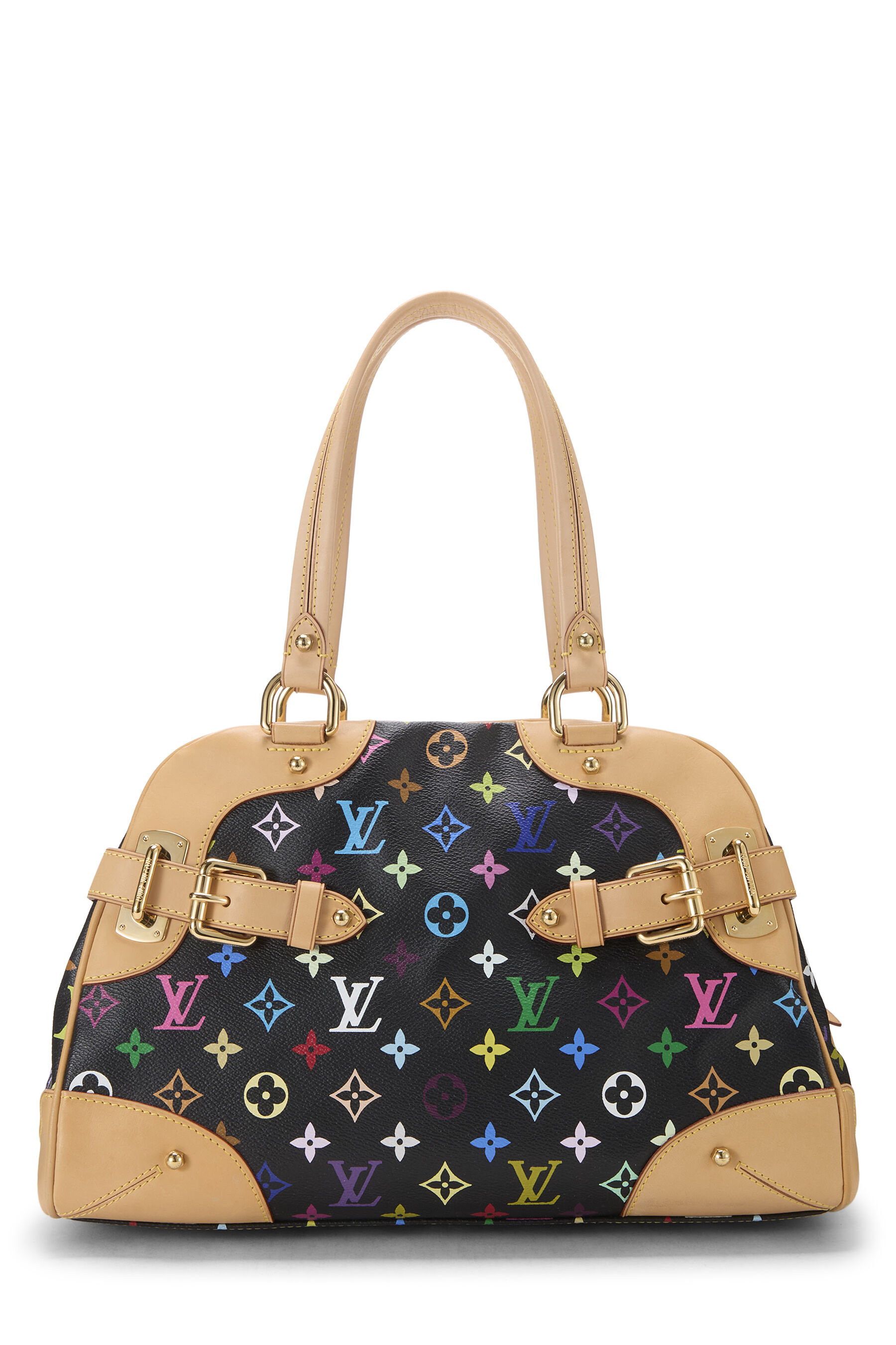 Takashi Murakami x Louis Vuitton Black Monogram Multicolore Claudia
