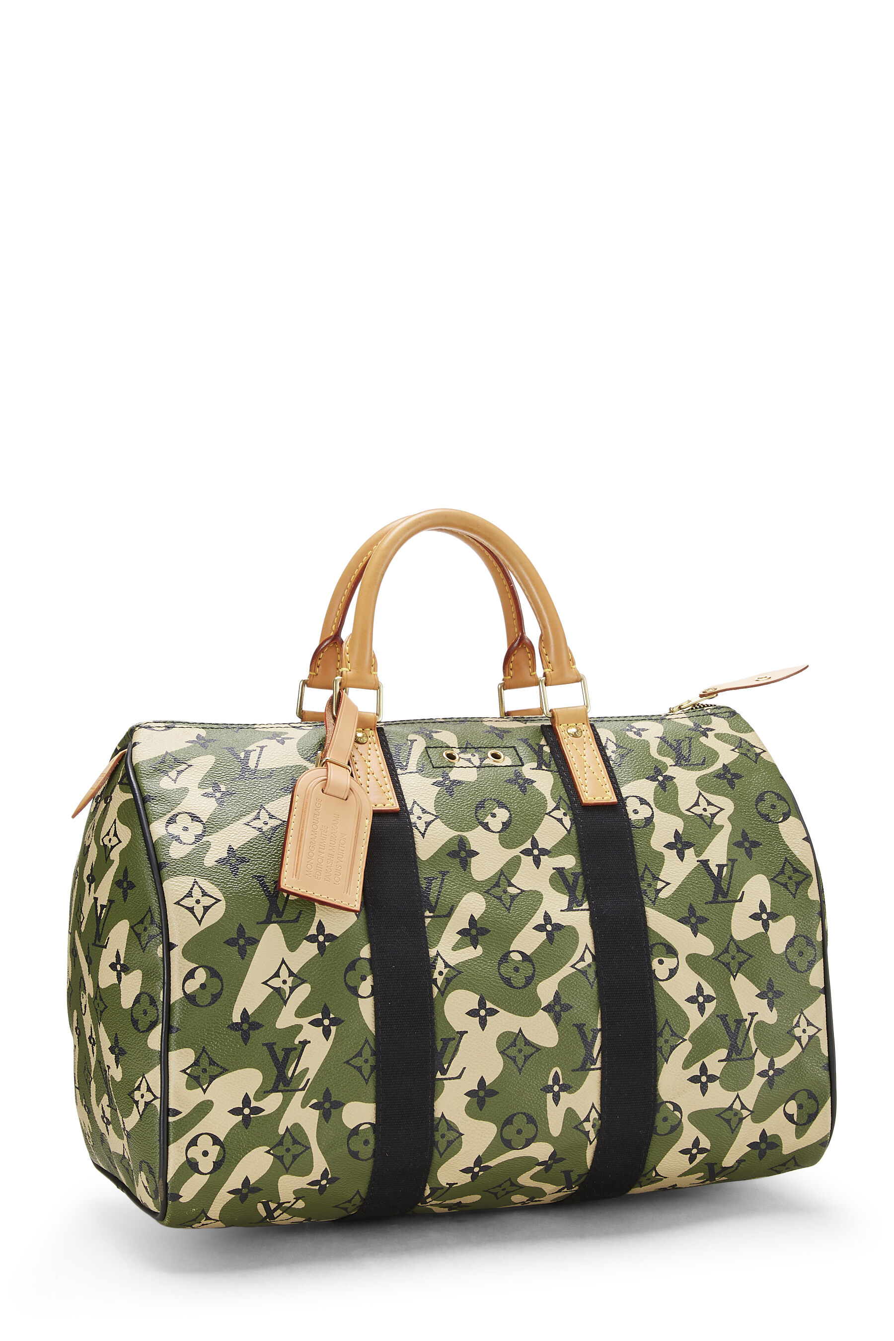 Louis Vuitton Takashi Murakami Green Monogramouflage Coated Canvas Speedy  35 Gold Hardware, 2008 Available For Immediate Sale At Sotheby's