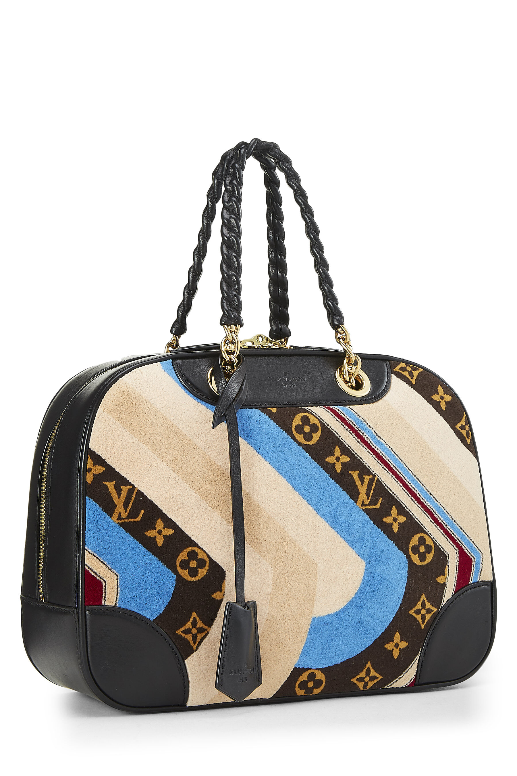 Limited Edition Black Leather and Velour Vanity Tuffetage Bowling Bag, 2014, Handbags & Accessories, 2023