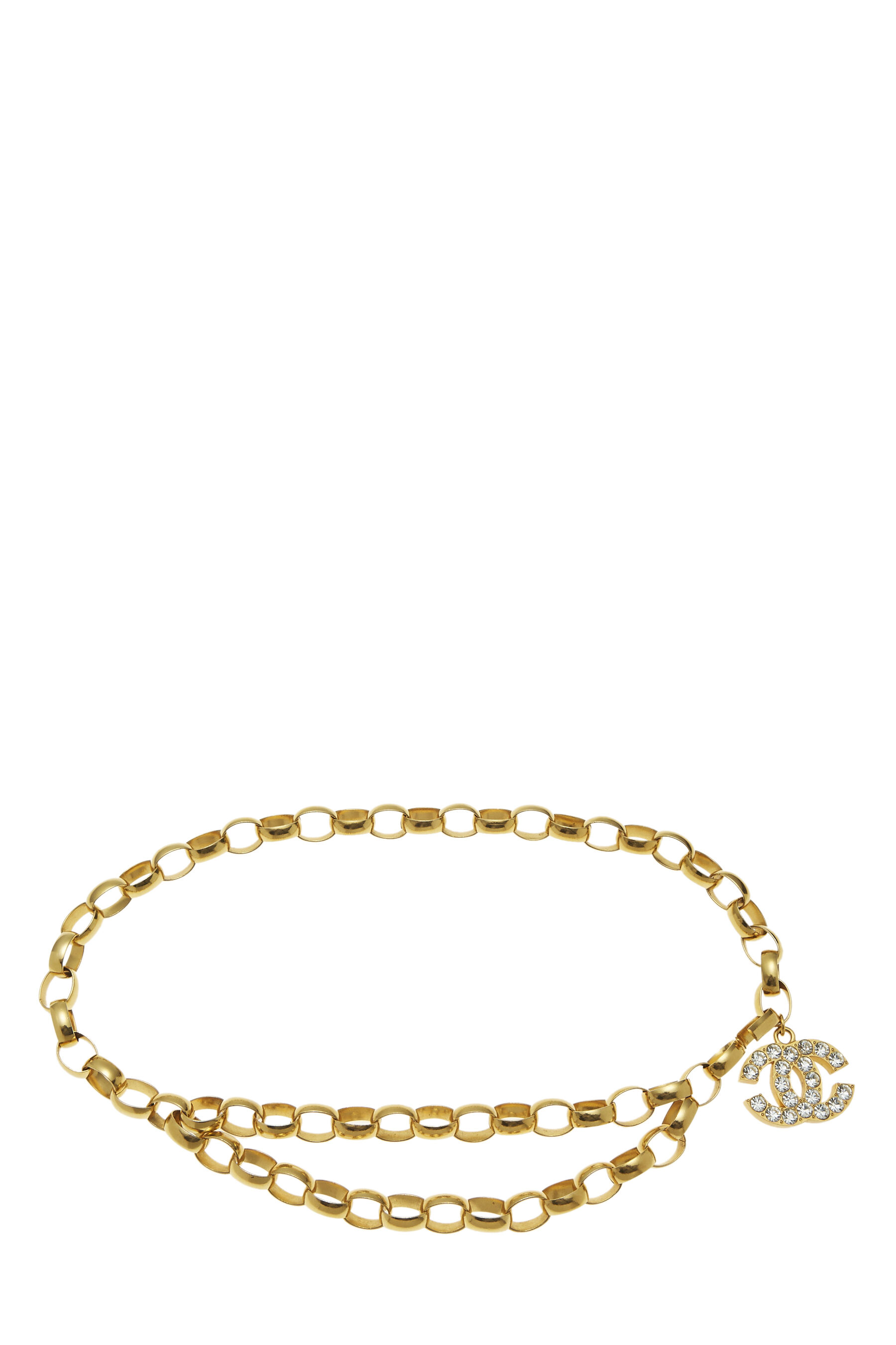 Chanel Belt Vintage Gold Link Chain Chanel Name Spelled Out – Mightychic
