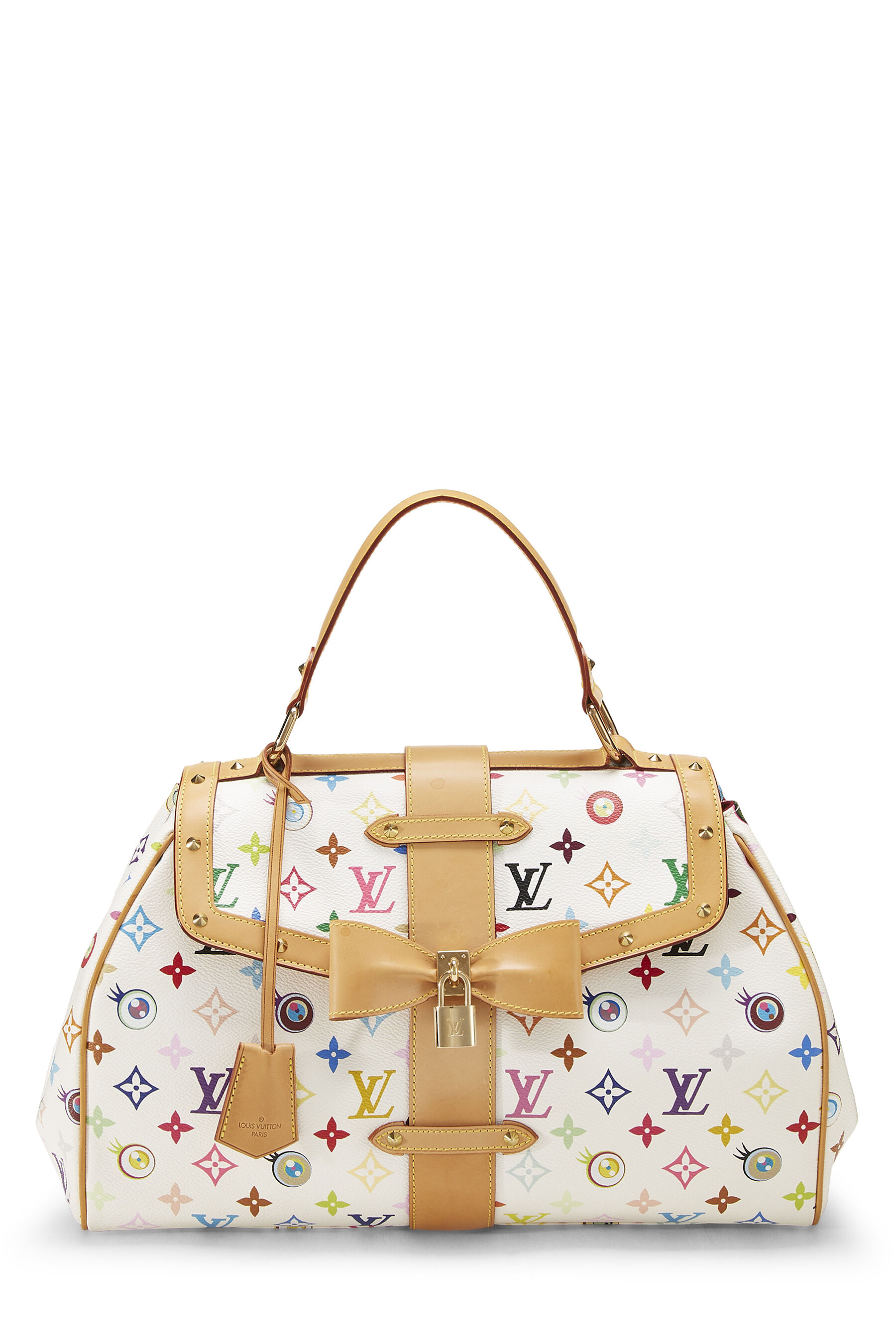 Louis Vuitton Monogram Multicolor Sac Retro GM Blanc Eye Love You M92053 Handbag  Bag White LV LOUIS VUITTON