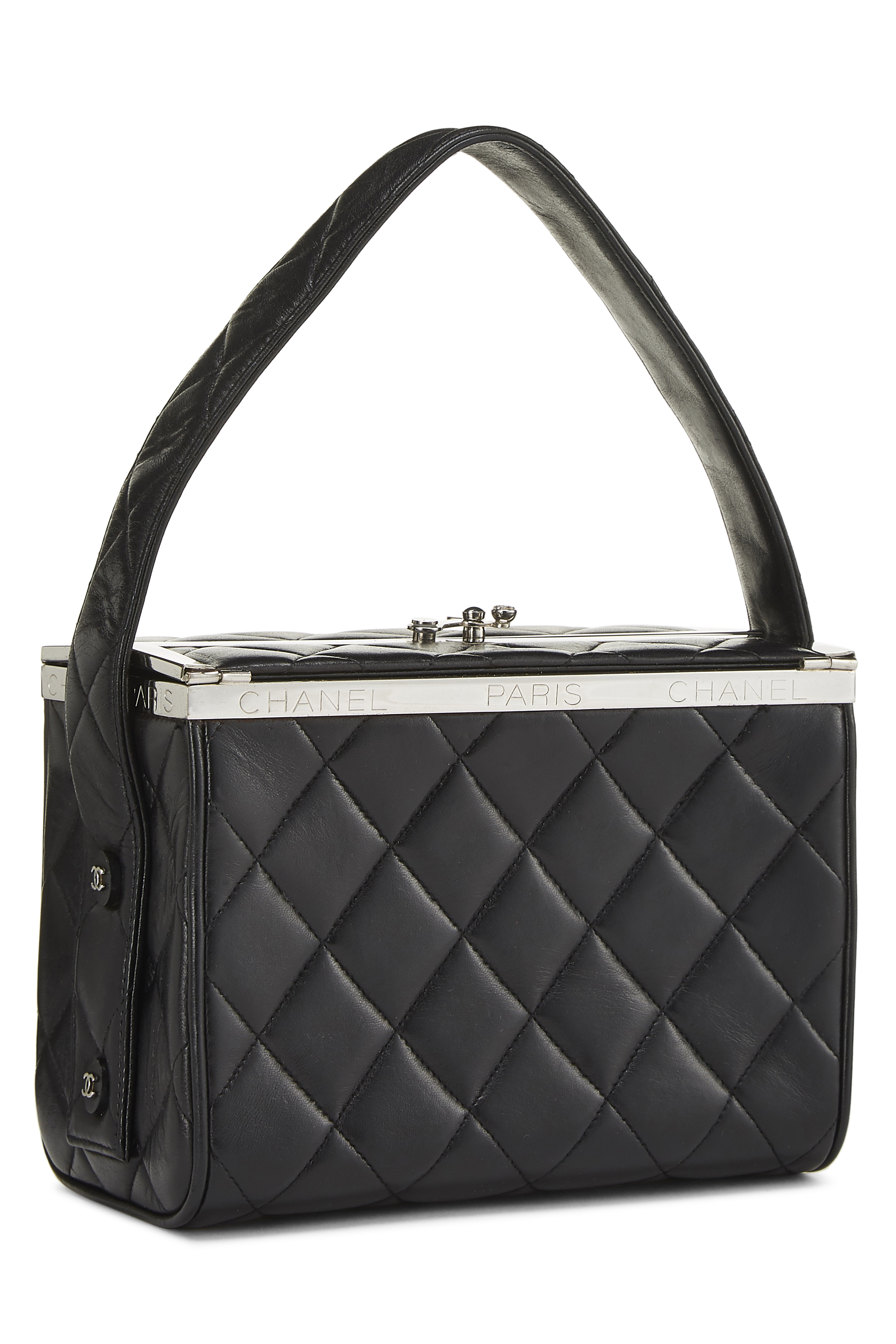 Chanel - Black Quilted Lambskin Box Bag
