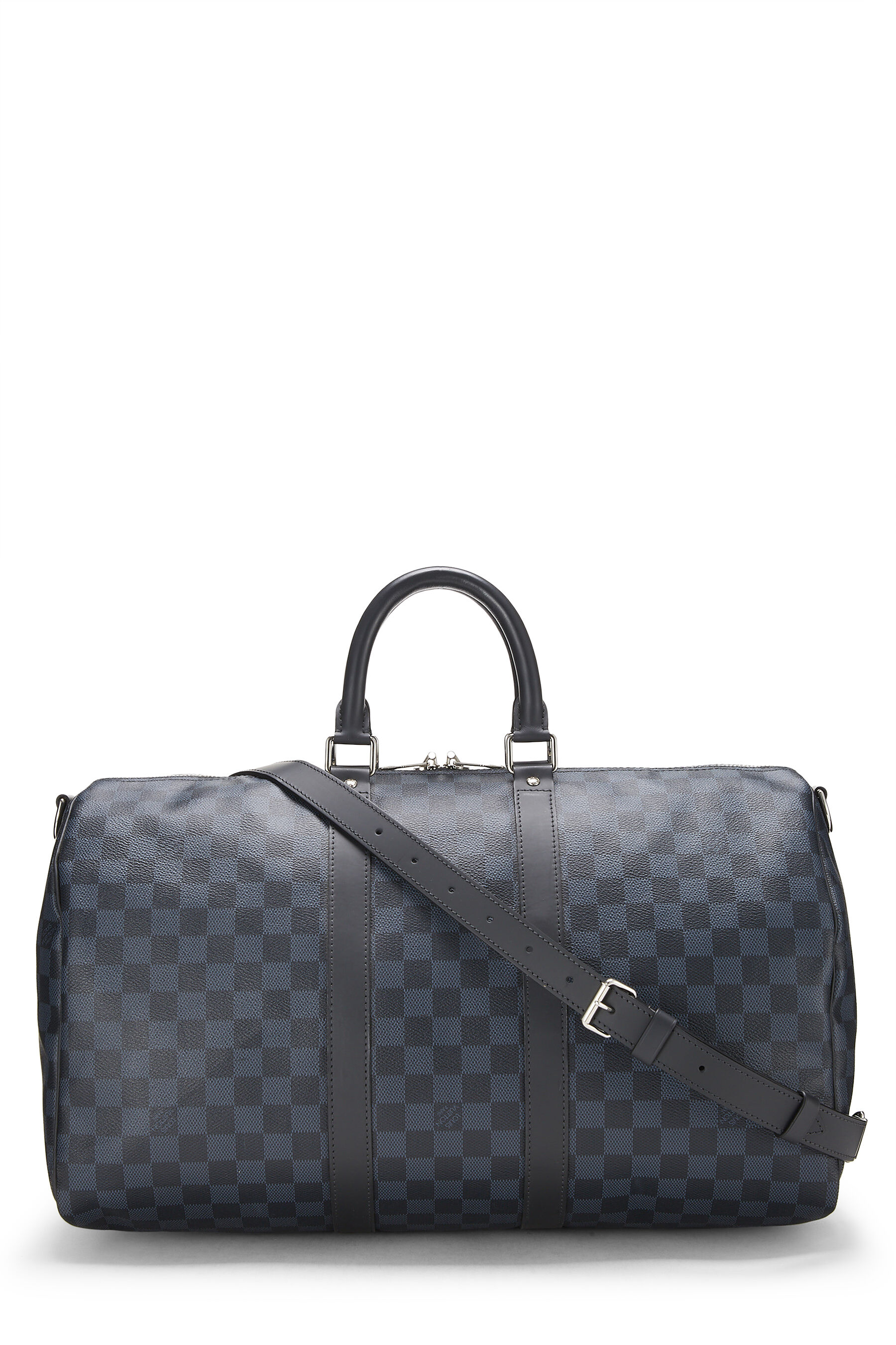 Louis Vuitton Keepall Bandouliere Damier Cobalt Race 45 Blue Orange in  Canvas/Cowhide Leather with Silver-tone - US